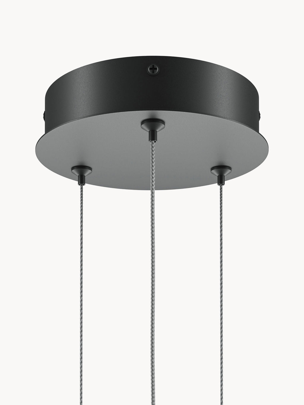 Suspension LED à intensité variable avec changement de couleur et télécommande Roswell - Noir