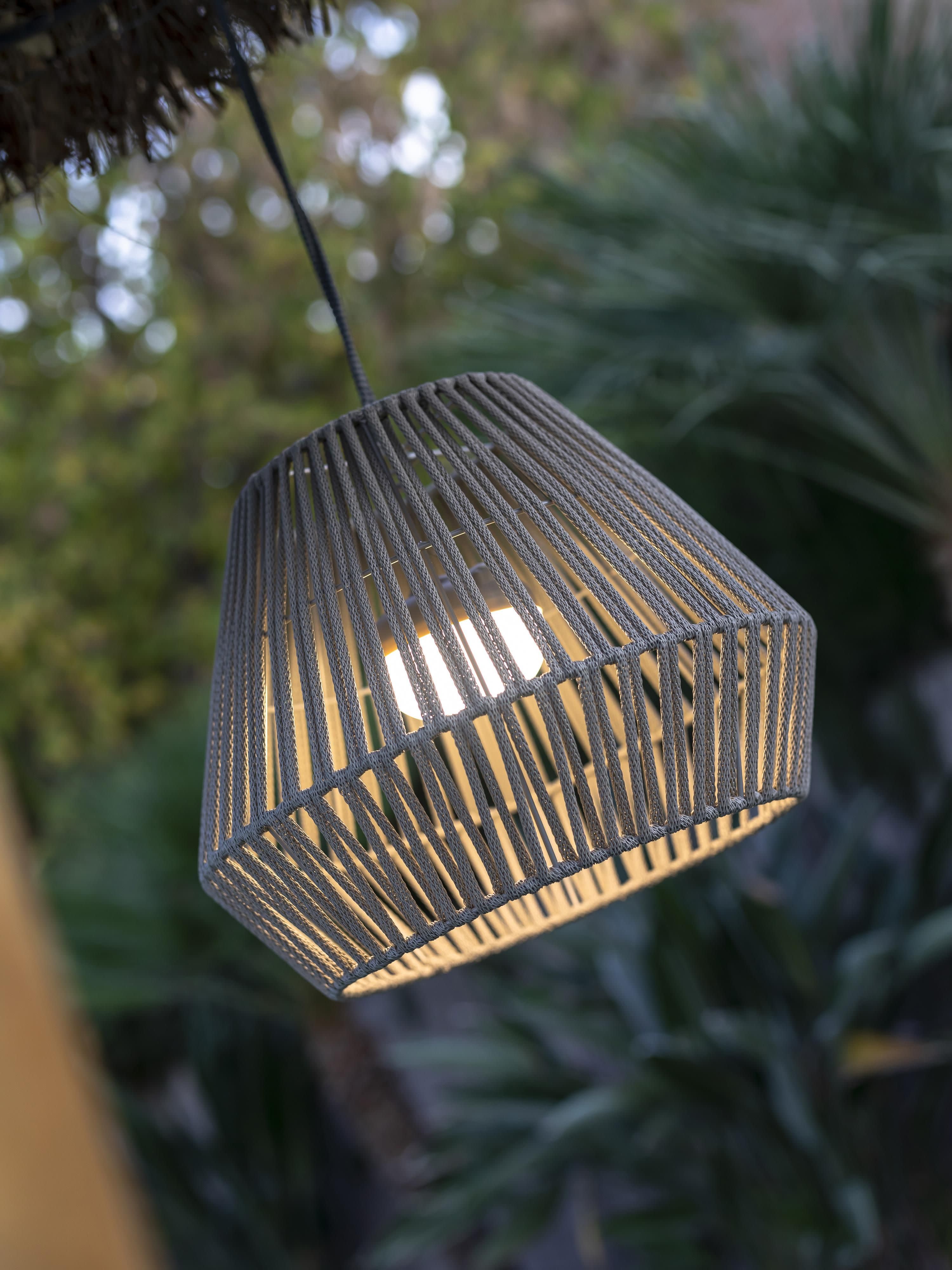 Suspension LED mobile Lidolf, intensité ajustable - Grège