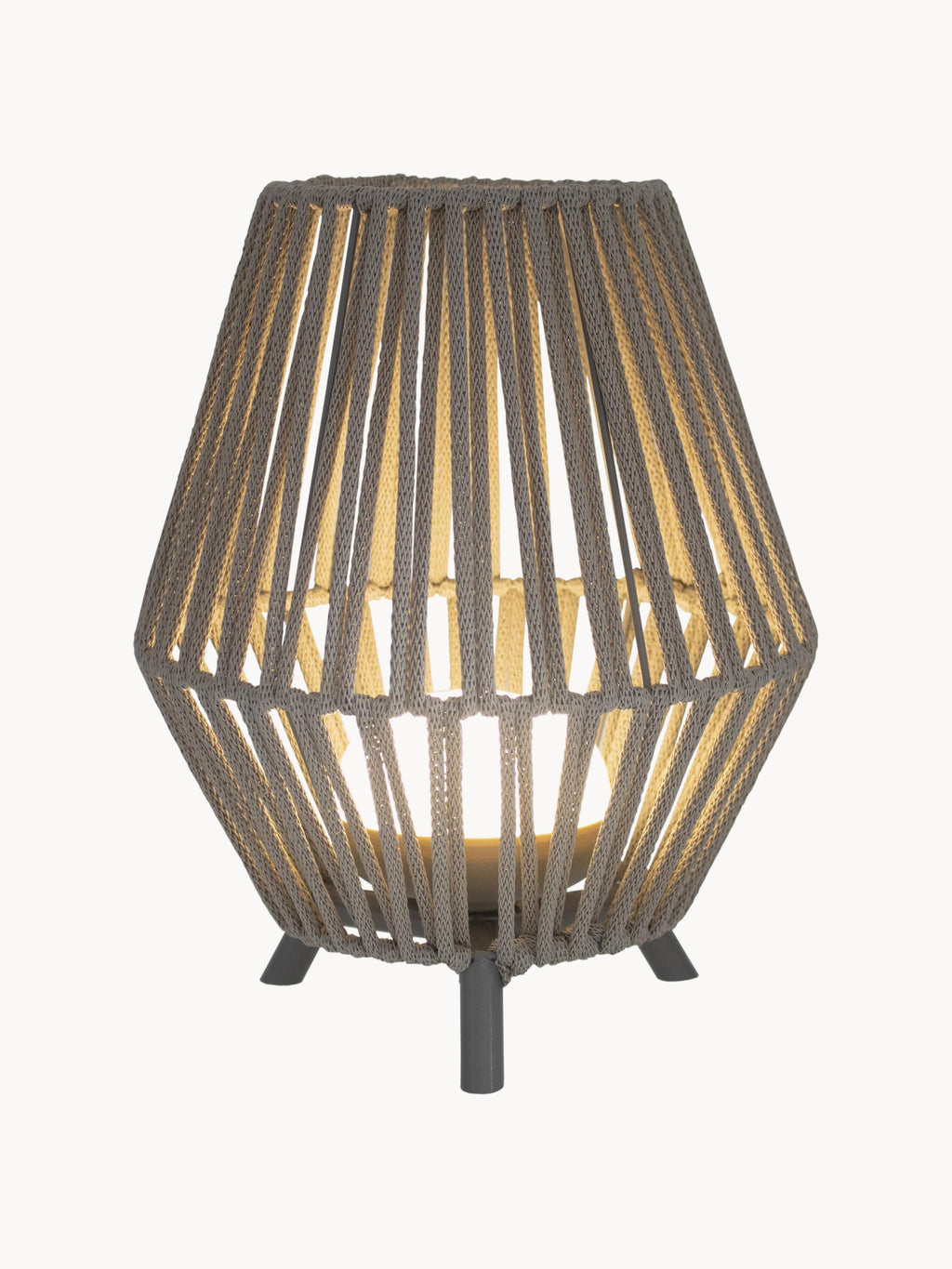 Lanterne LED mobile Lidolf, intensité ajustable - Grège