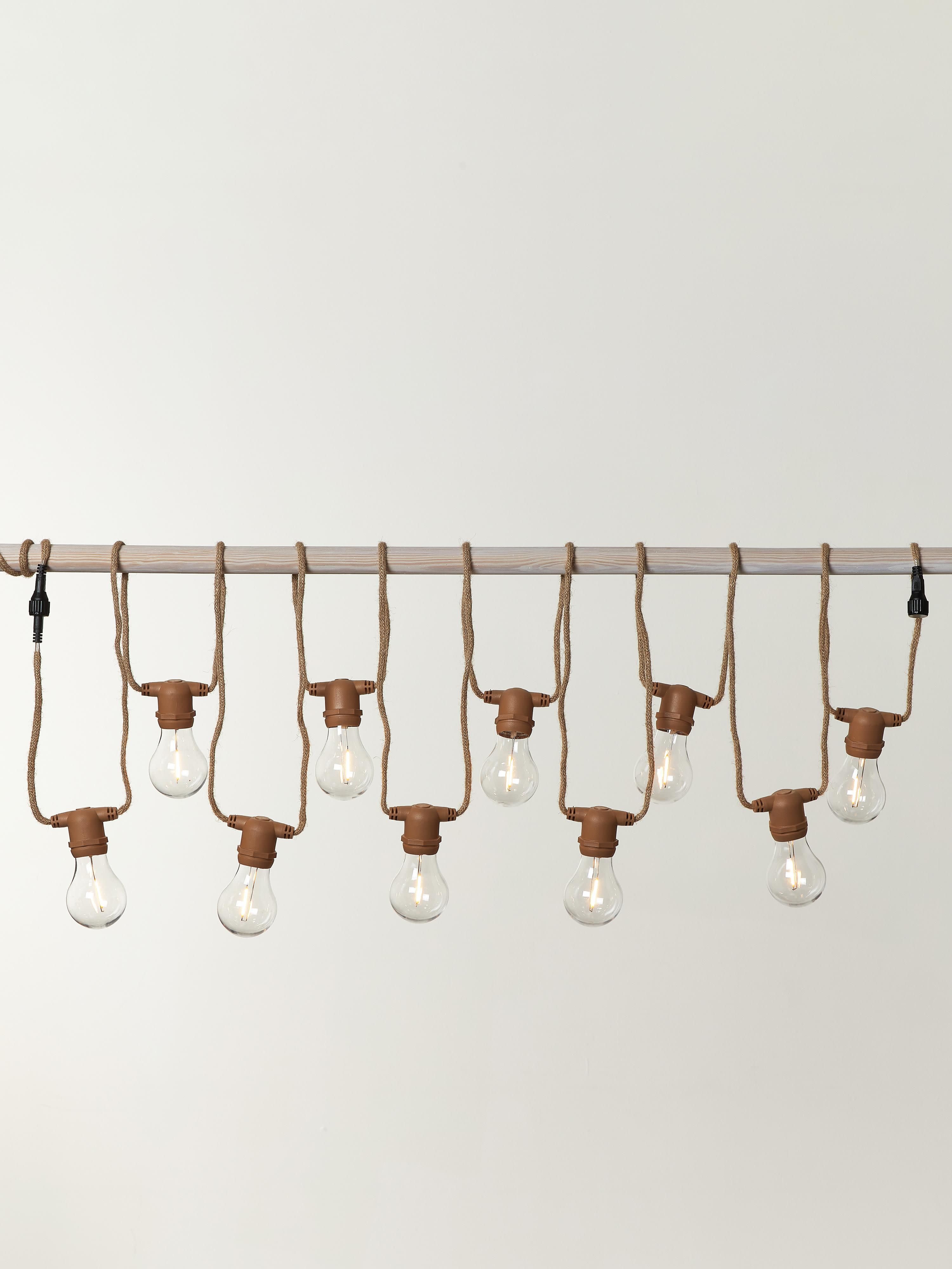 Guirlande lumineuse solaire Johan - Nougat