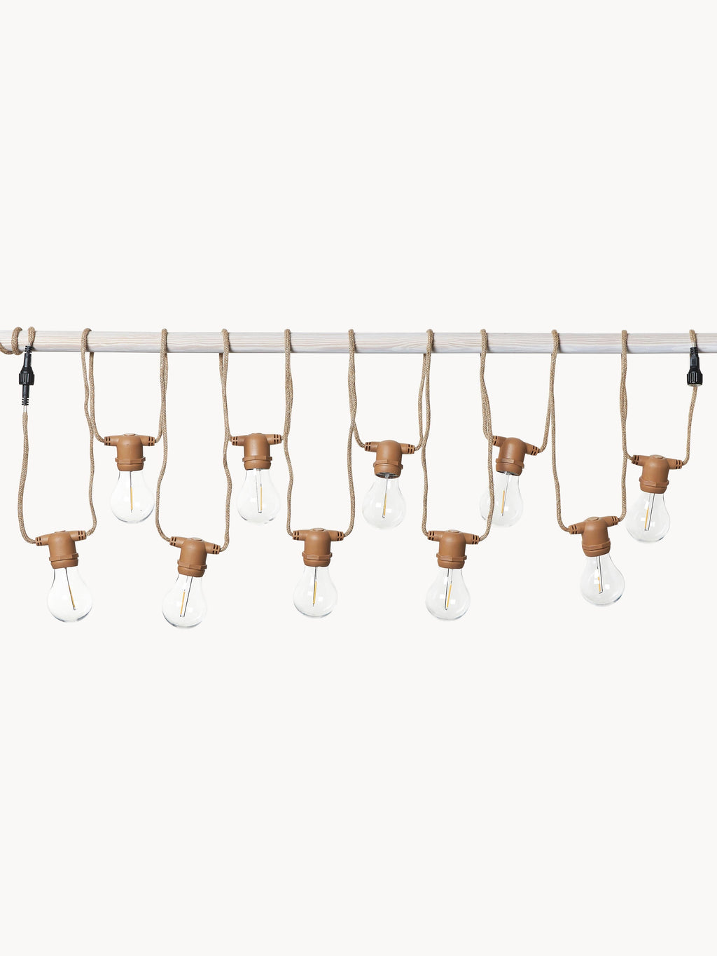 Guirlande lumineuse solaire Johan - Nougat