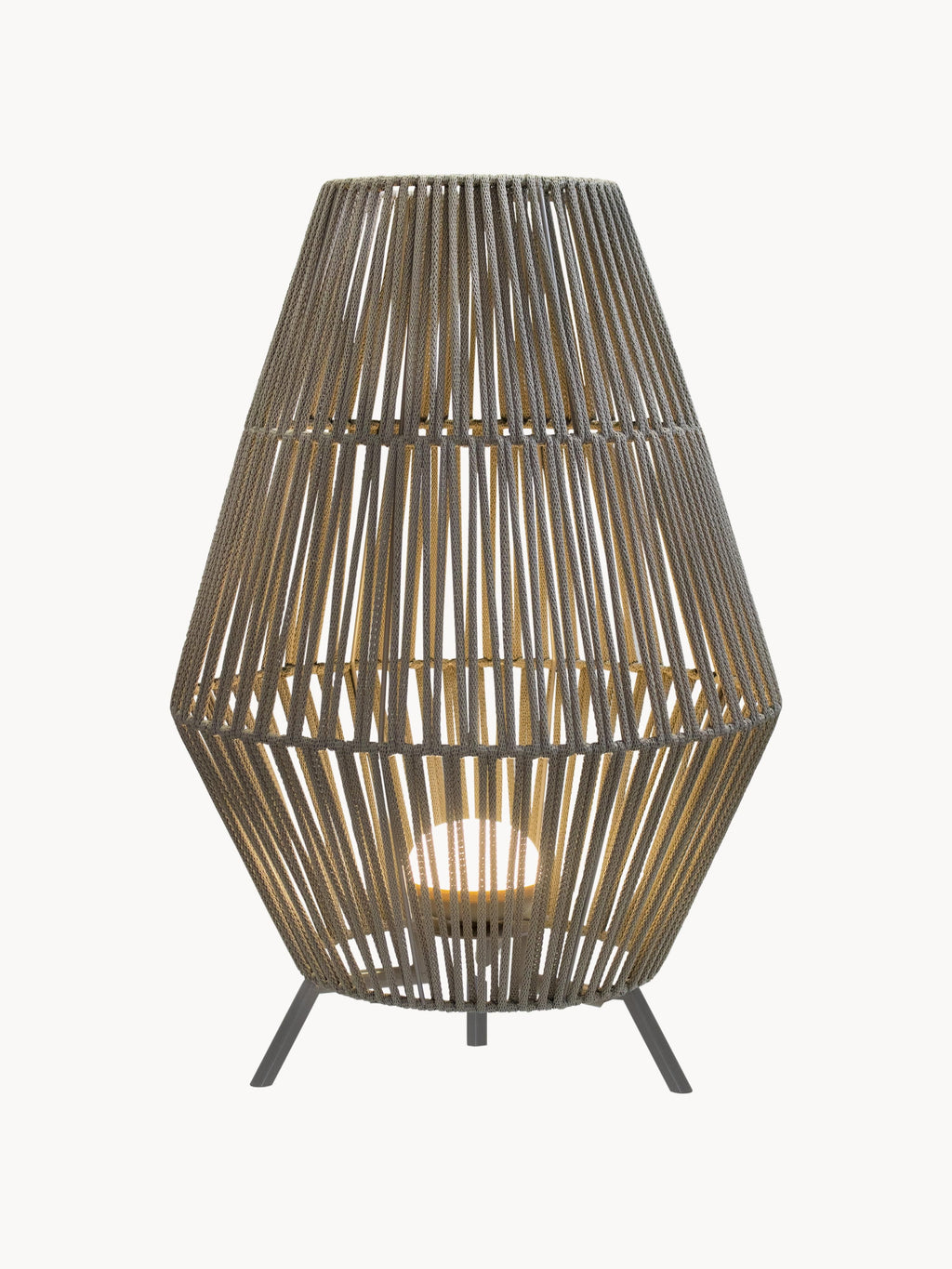 Lanterne LED mobile Lidolf, intensité ajustable - Grège