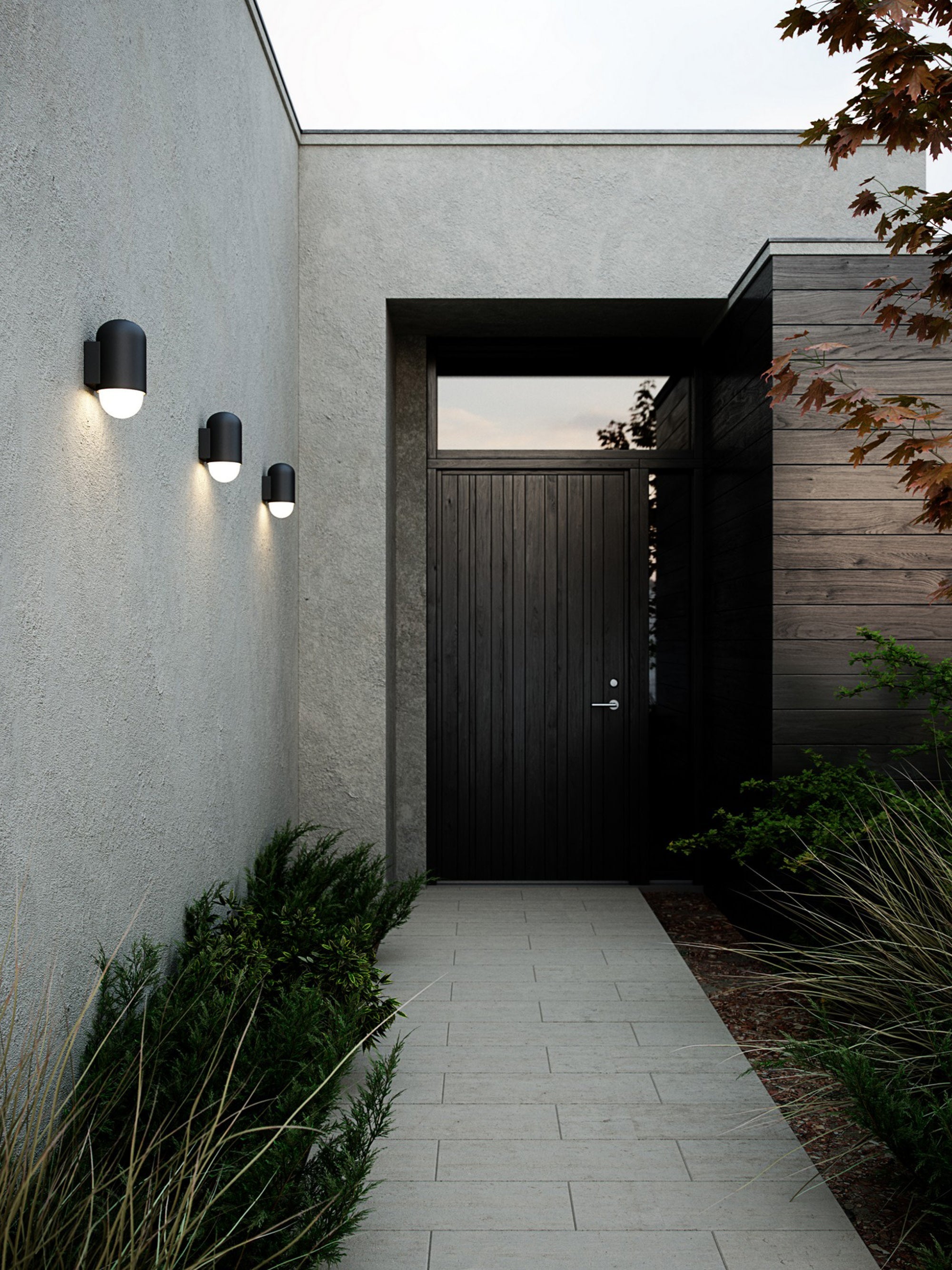 Applique murale d'extérieur LED Zoltan - Noir