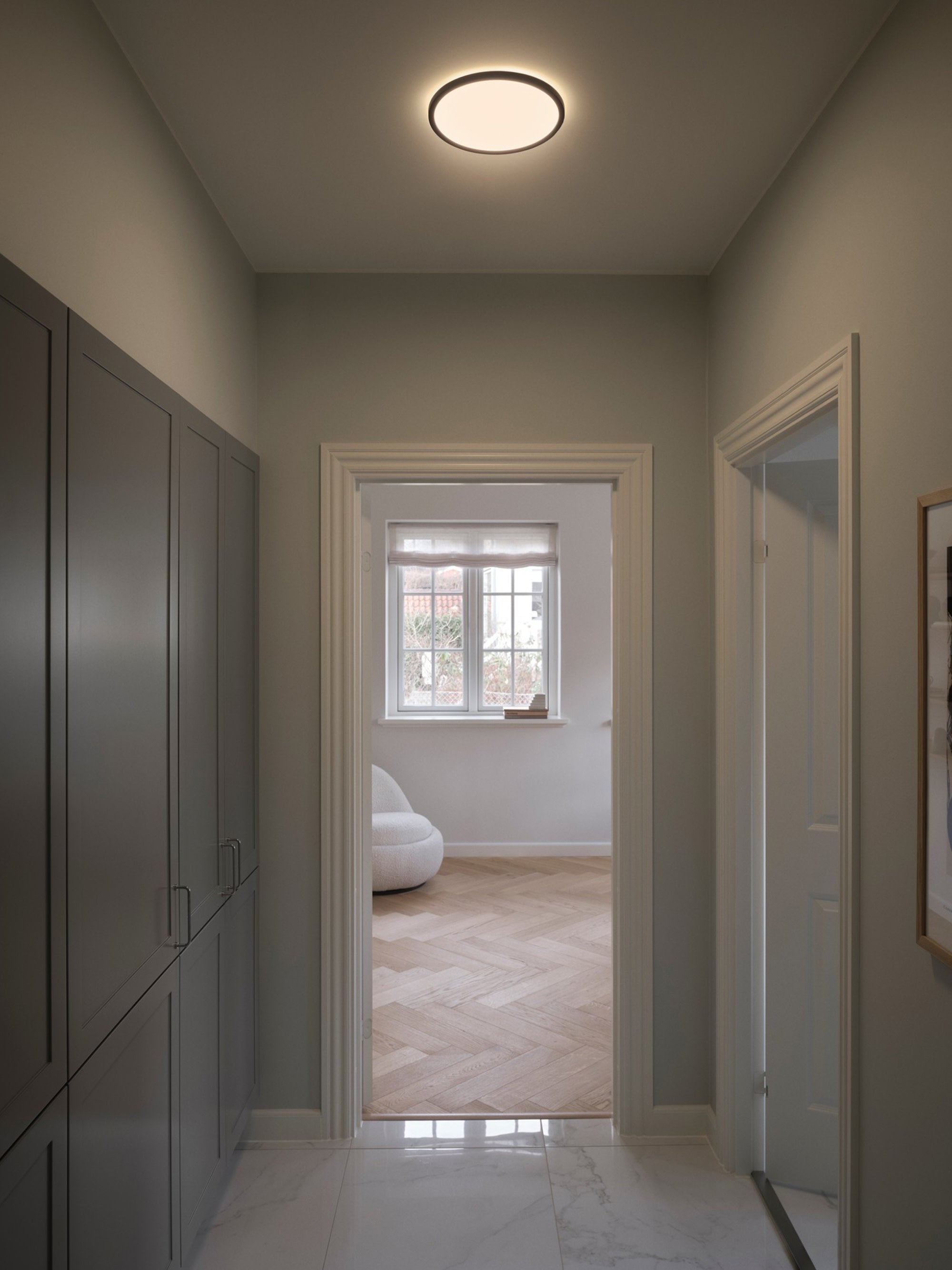 Petit plafonnier LED Espen, intensité ajustable - Noir