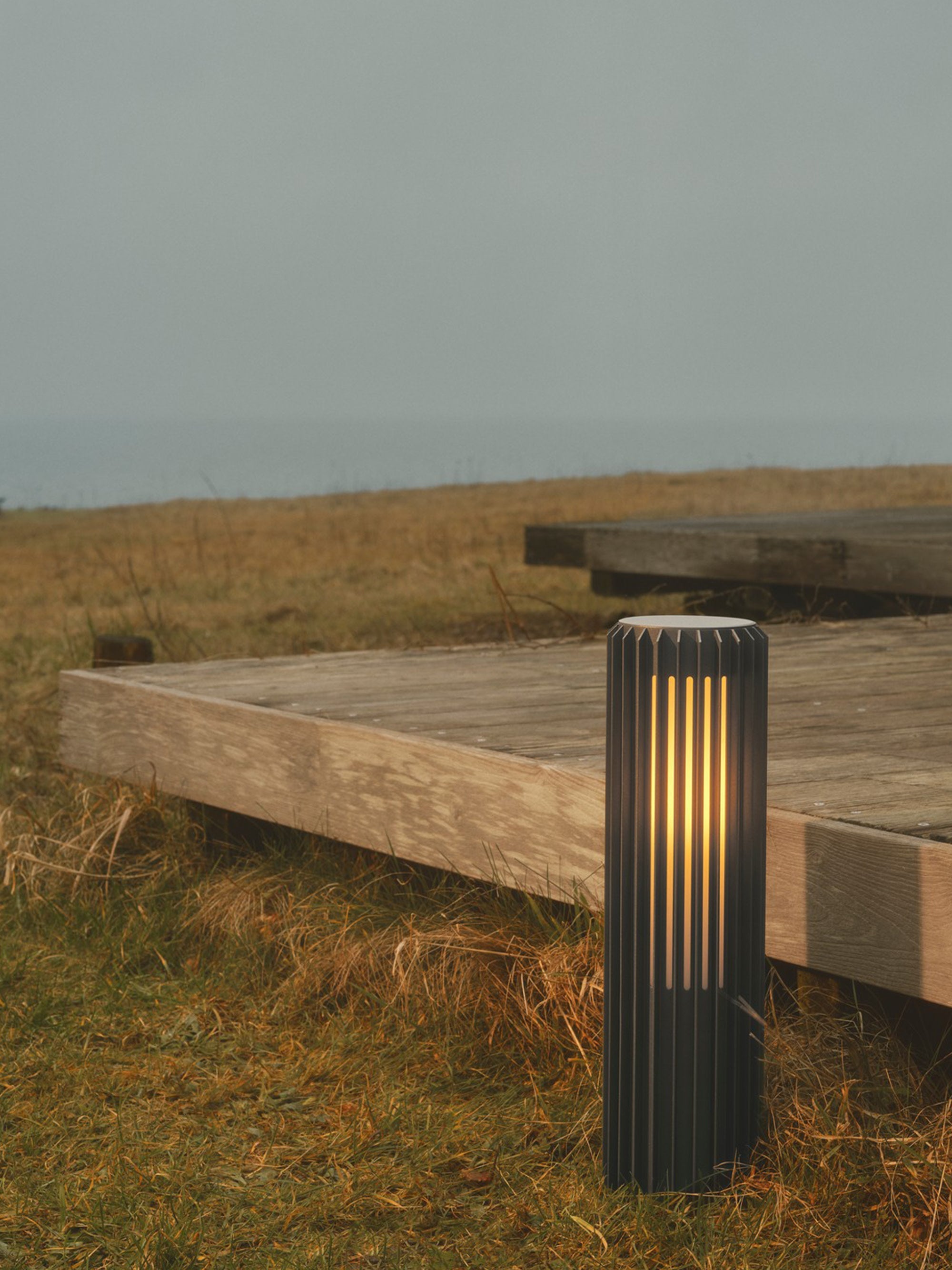 Éclairage d'escalier LED Fritz, intensité ajustable - Gris