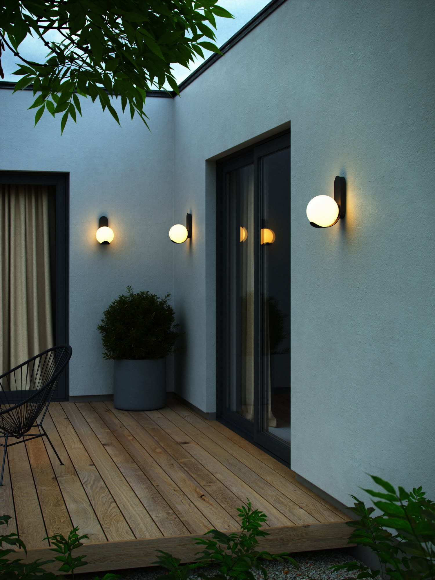 Applique d'extérieur LED Arfast - Noir