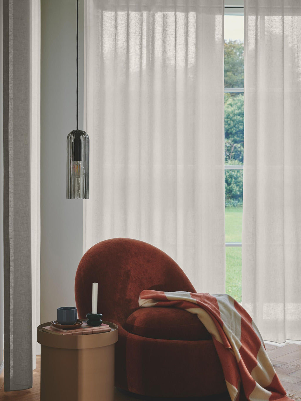 Petite suspension Jolaf - Anthracite, transparent, noir