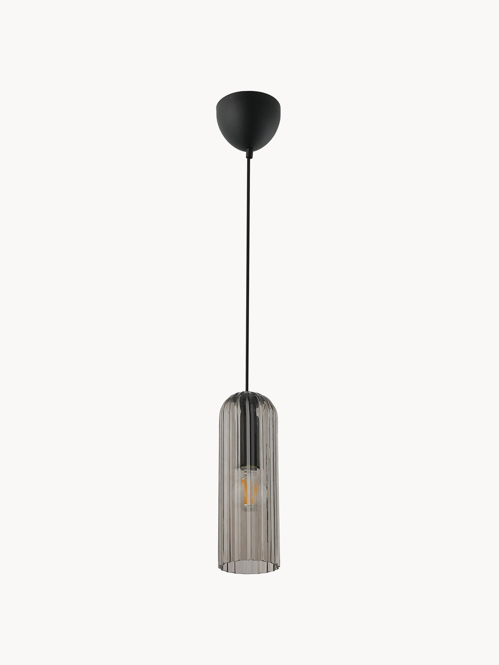 Petite suspension Jolaf - Anthracite, transparent, noir