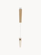 Grande suspension LED Staffan, intensité ajustable - Bois, blanc