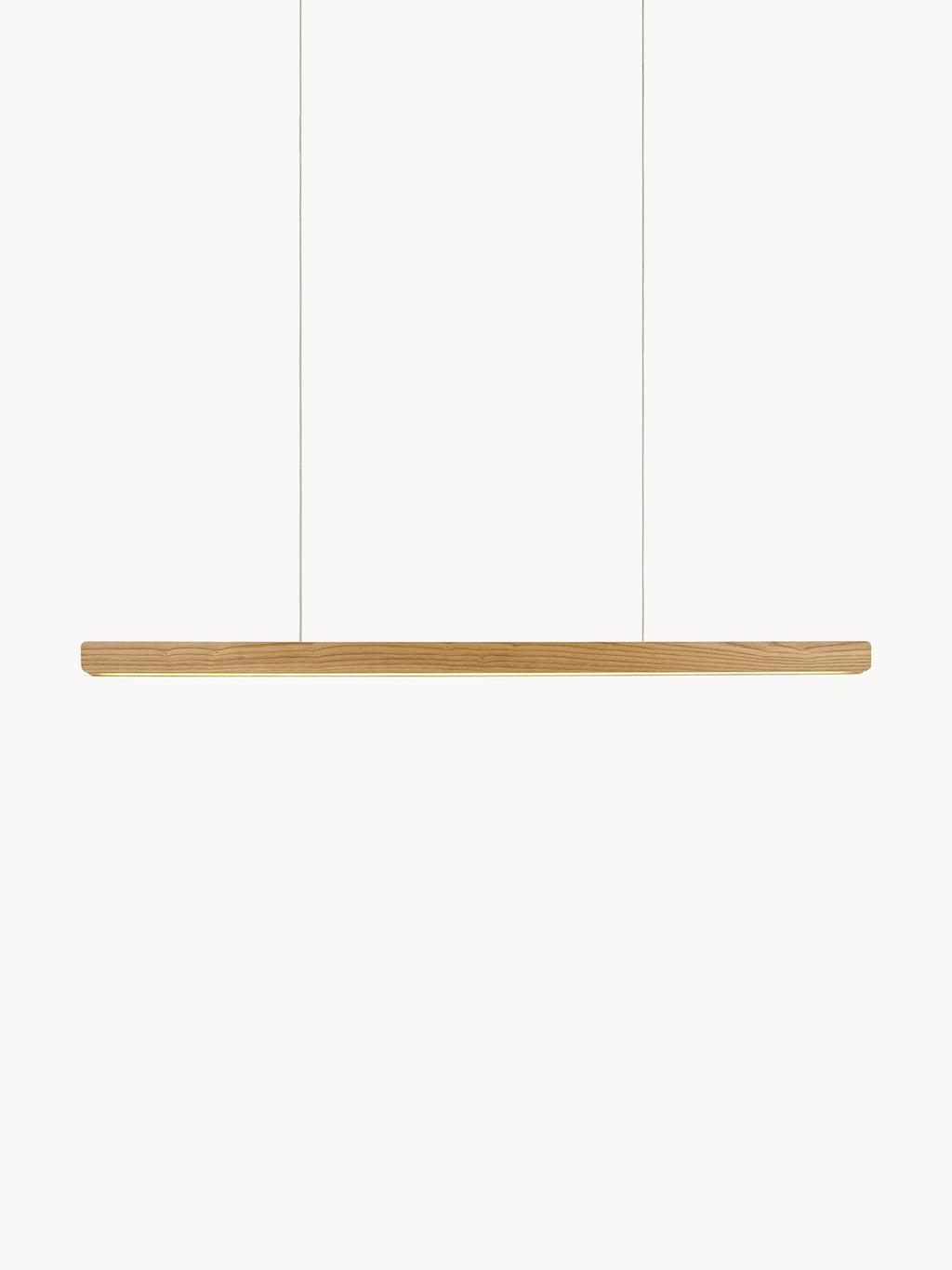 Grande suspension LED Staffan, intensité ajustable - Bois, blanc