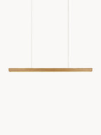 Grande suspension LED Staffan, intensité ajustable - Bois, blanc