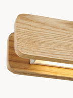 Grande suspension LED Staffan, intensité ajustable - Bois, blanc