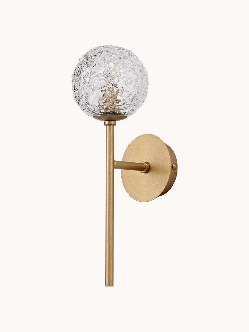 Applique murale Hordur, intensité ajustable - Transparent, doré