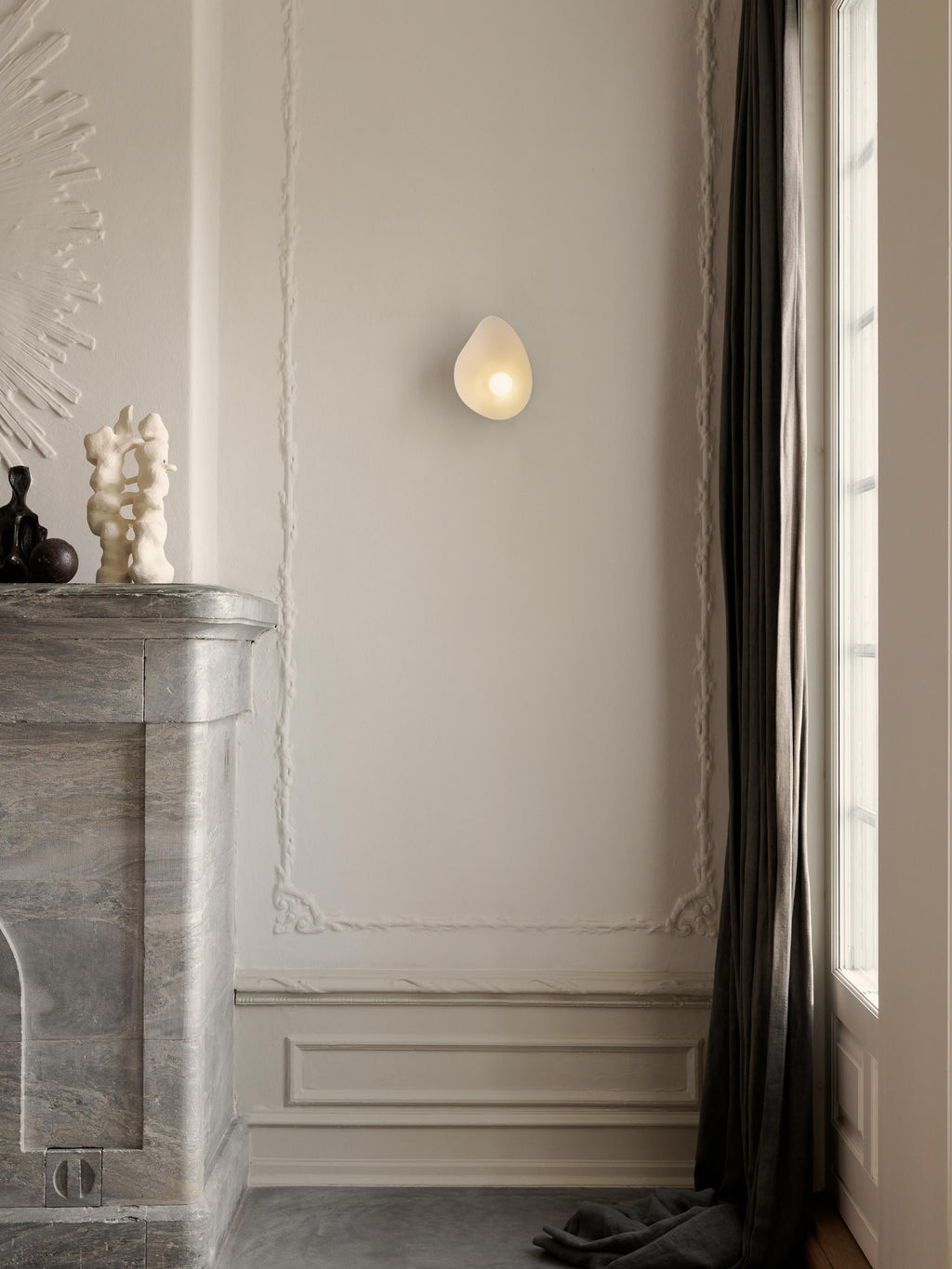 Applique murale LED Warwick, intensité ajustable - Blanc, brun foncé