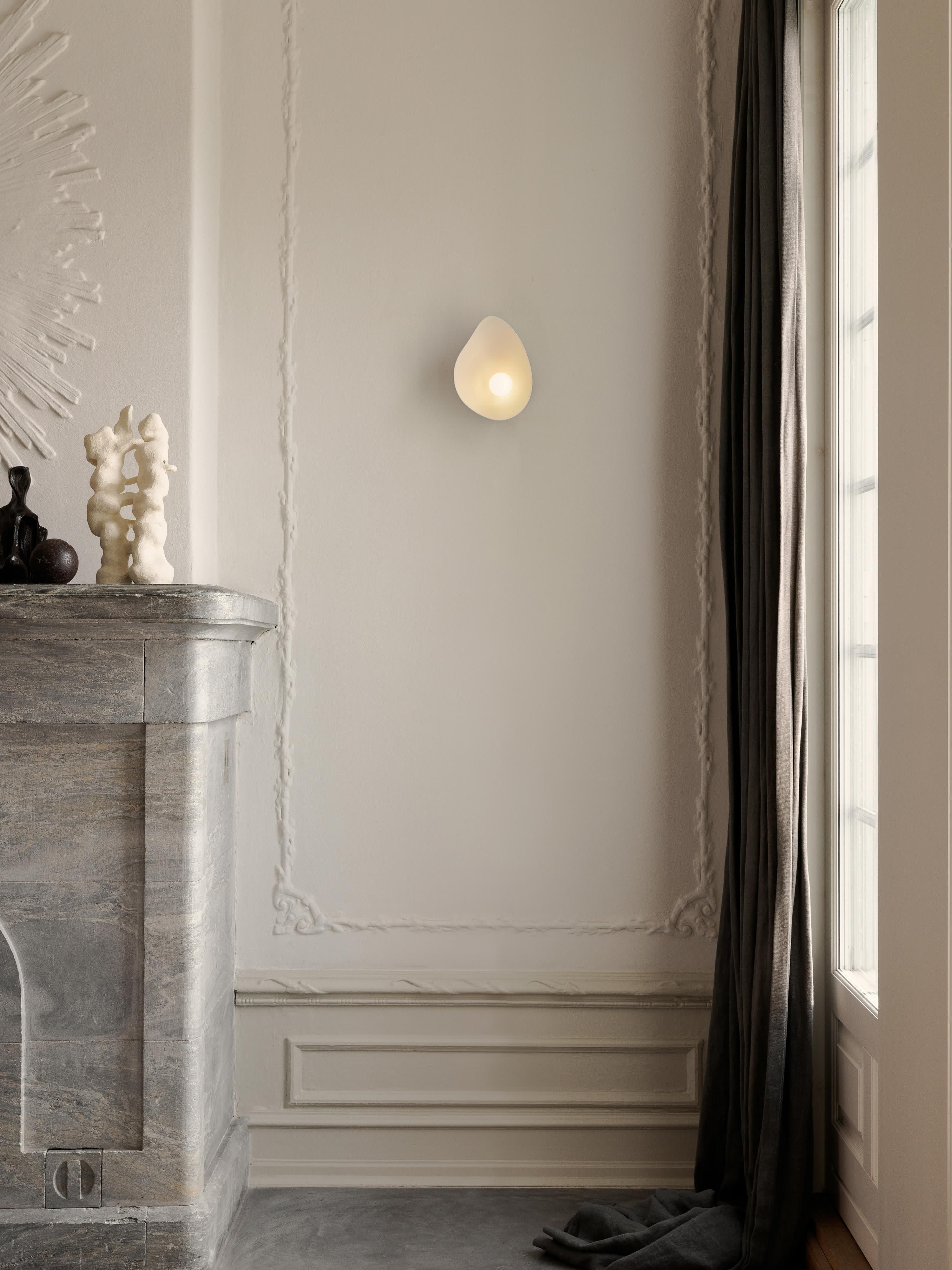 Applique murale LED Warwick, intensité ajustable - Blanc, brun foncé