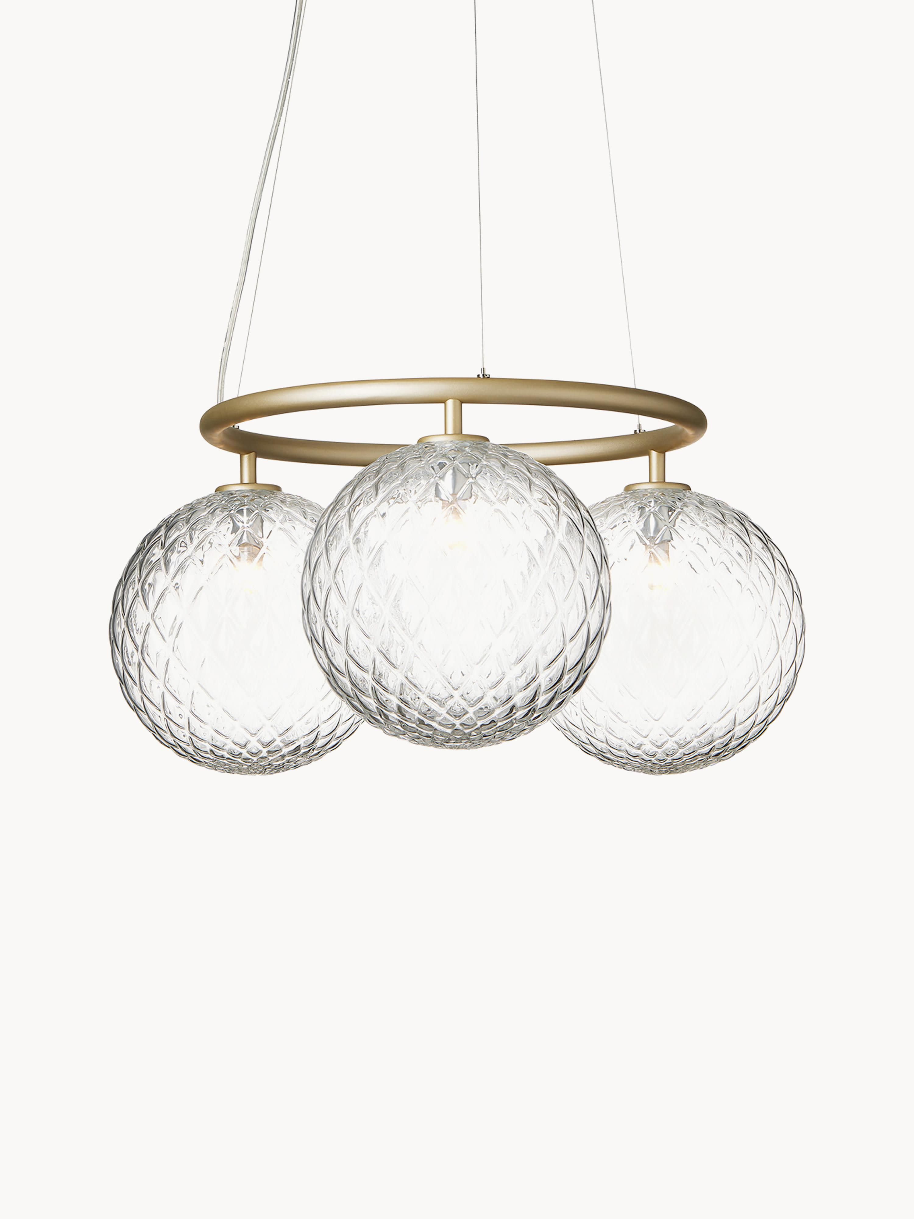 Suspension Henning - Doré, transparent