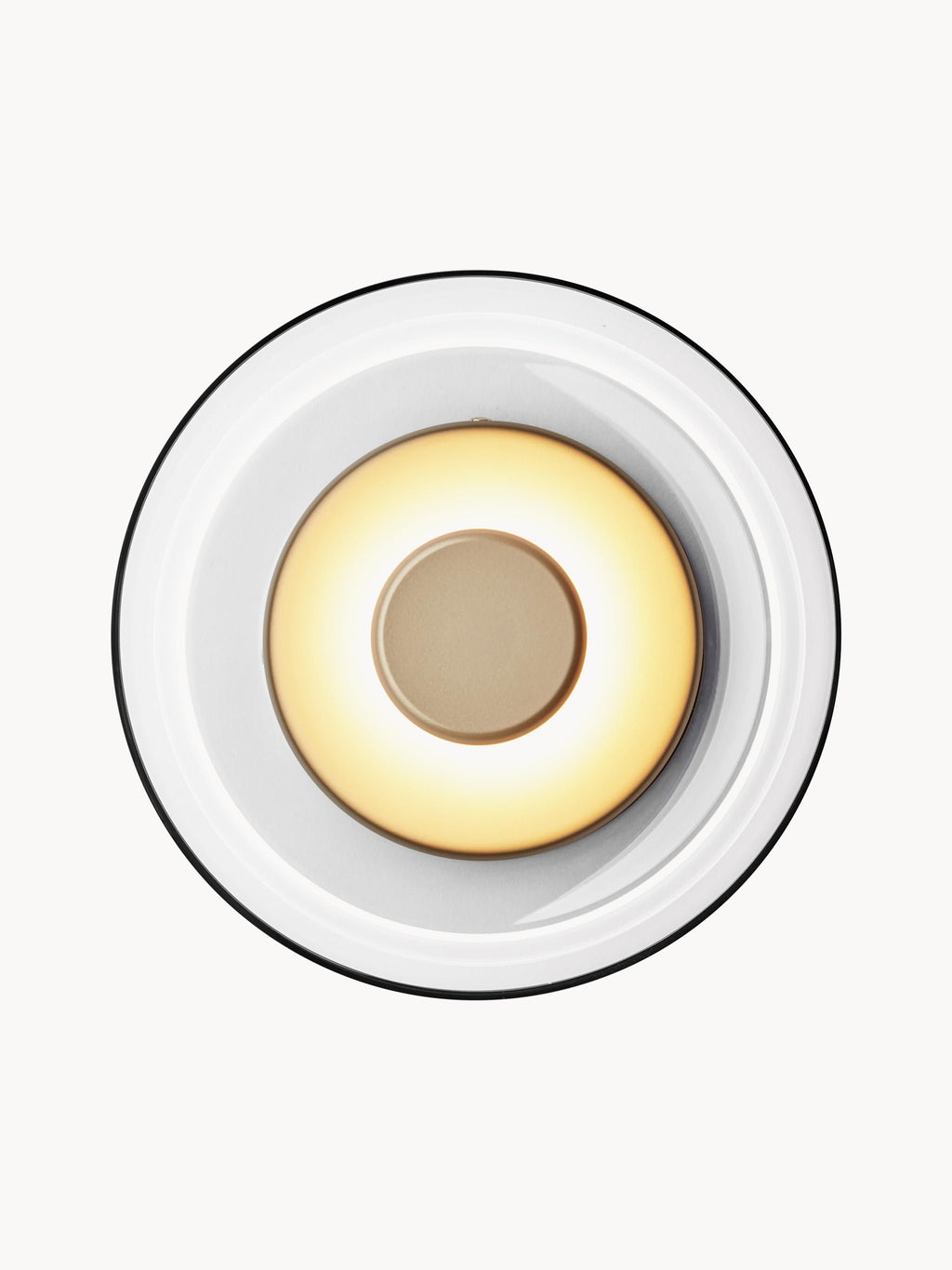 Applique murale LED soufflée bouche Boe, intensité variable - Doré, transparent