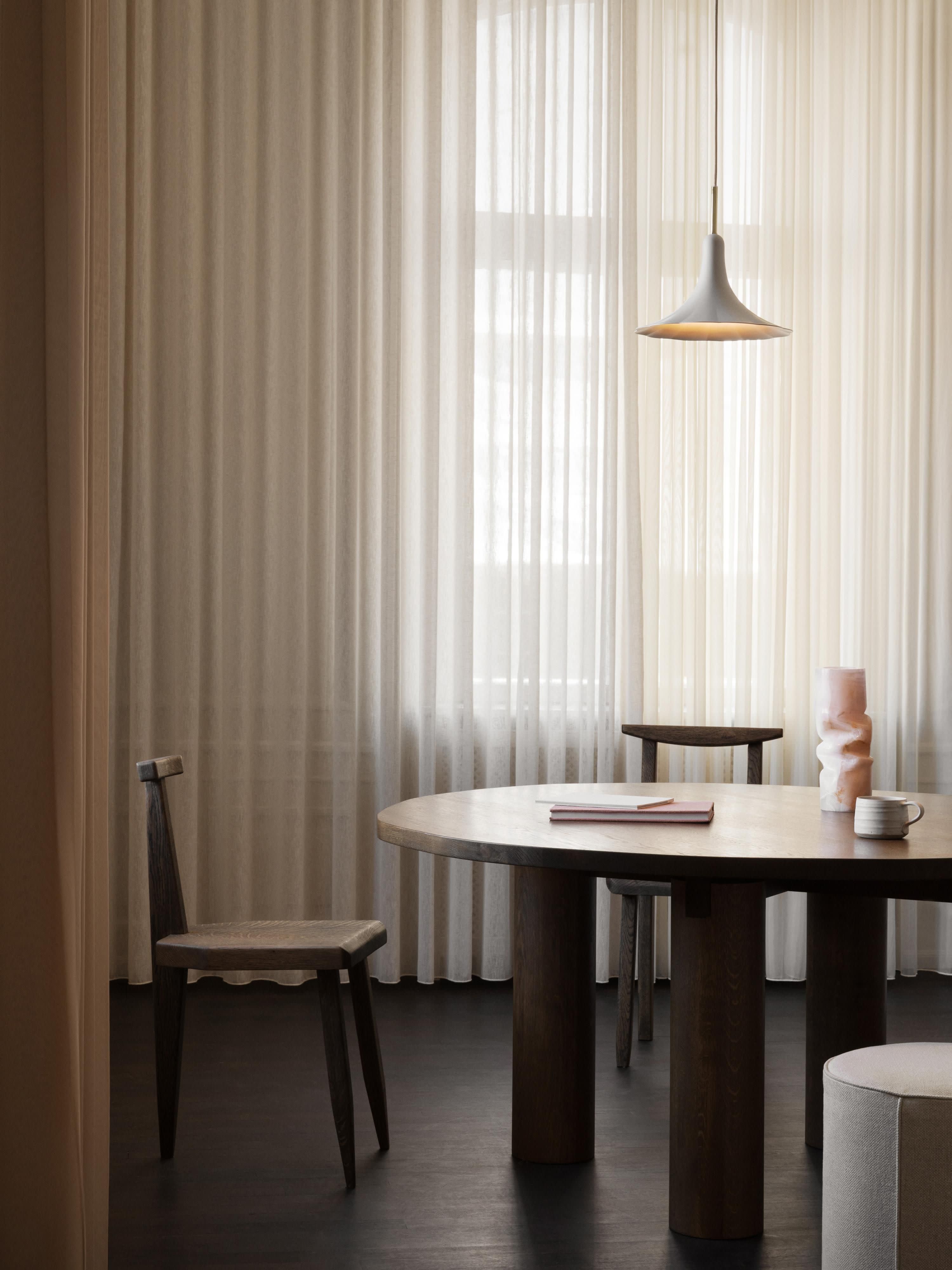 Petite suspension Anza - Blanc, doré