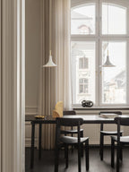 Petite suspension Anza - Blanc, doré