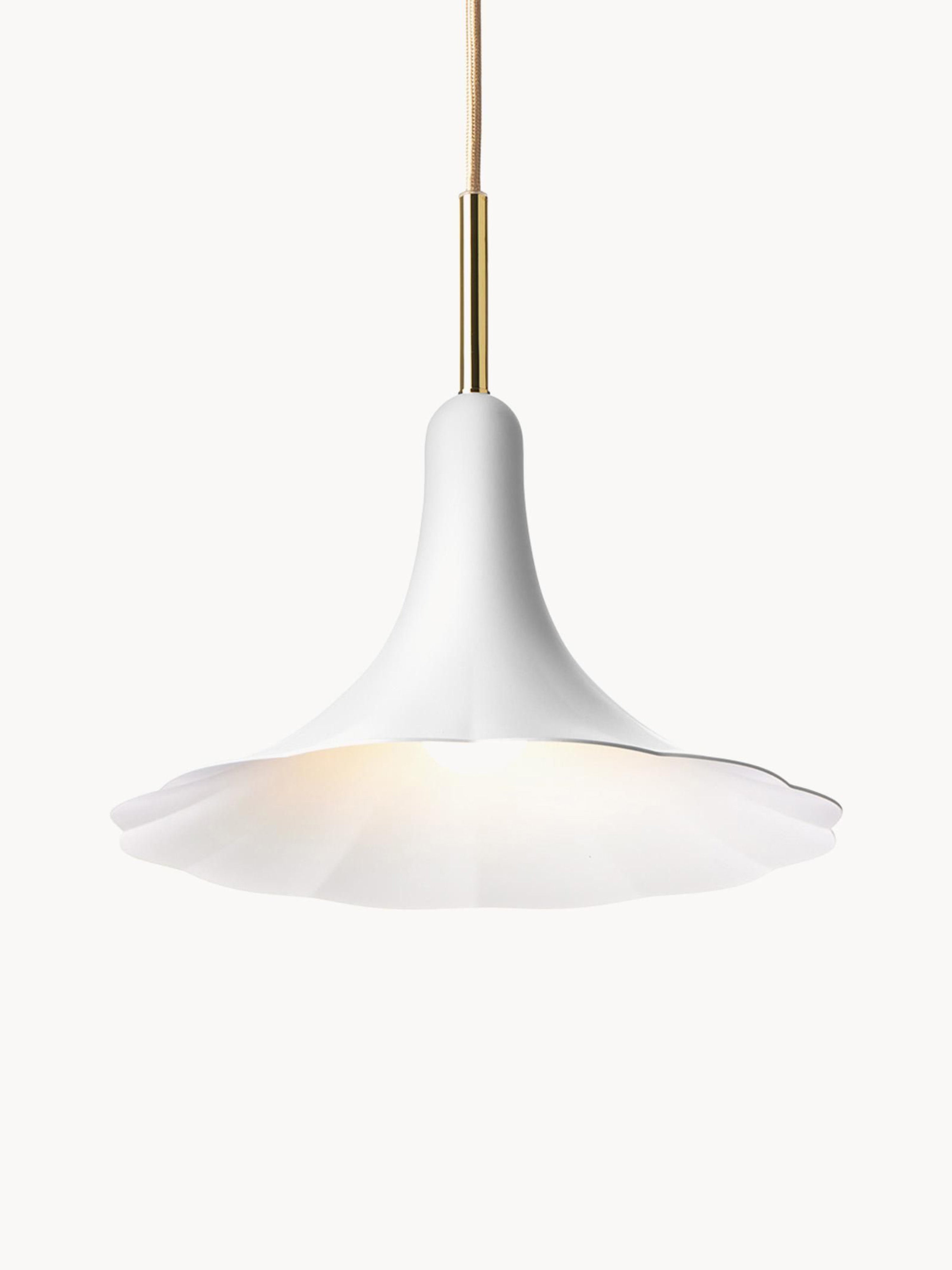 Petite suspension Anza - Blanc, doré