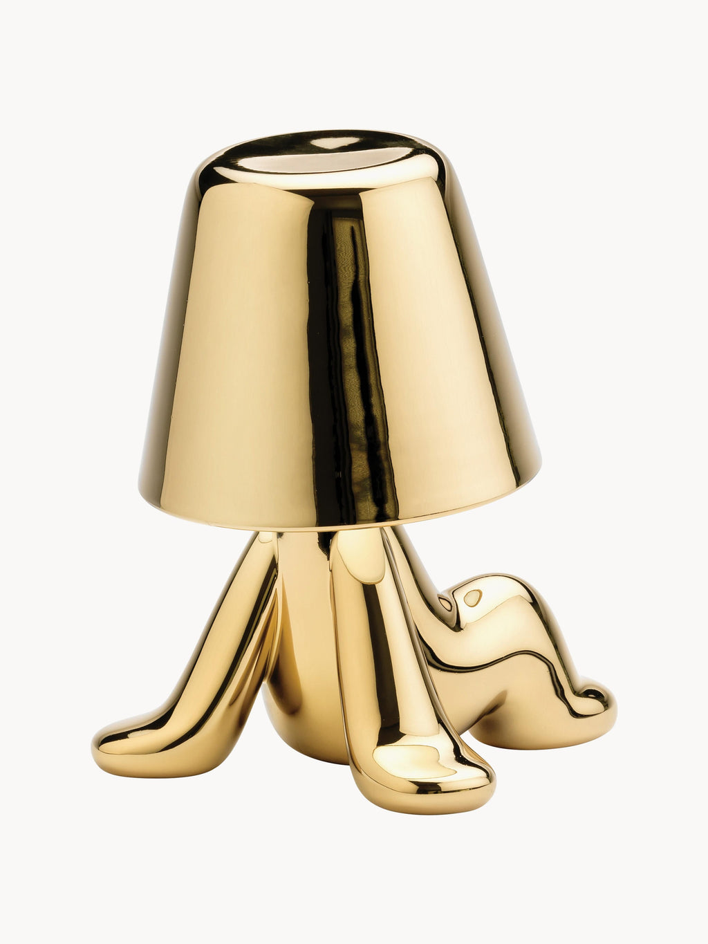 Petite lampe à poser LED mobile Stormur, intensité ajustable - Doré