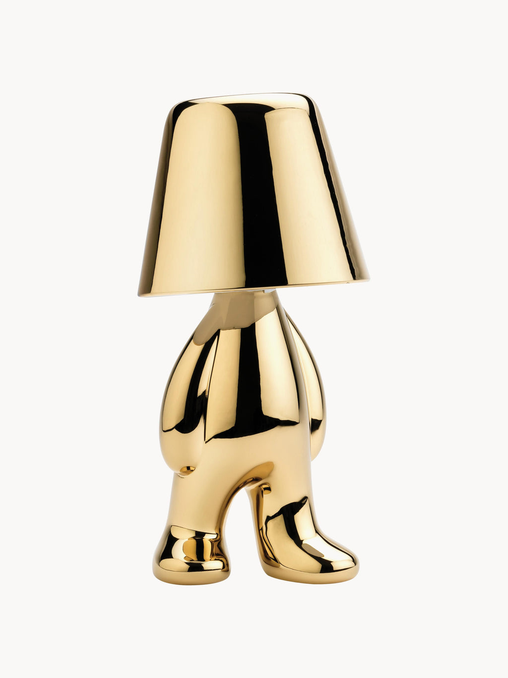Petite lampe de bureau LED mobile Kall, intensité ajustable - Doré