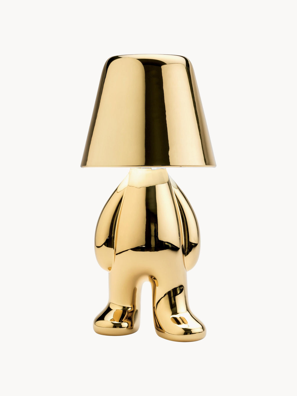 Petite lampe de bureau LED mobile Kall, intensité ajustable - Doré