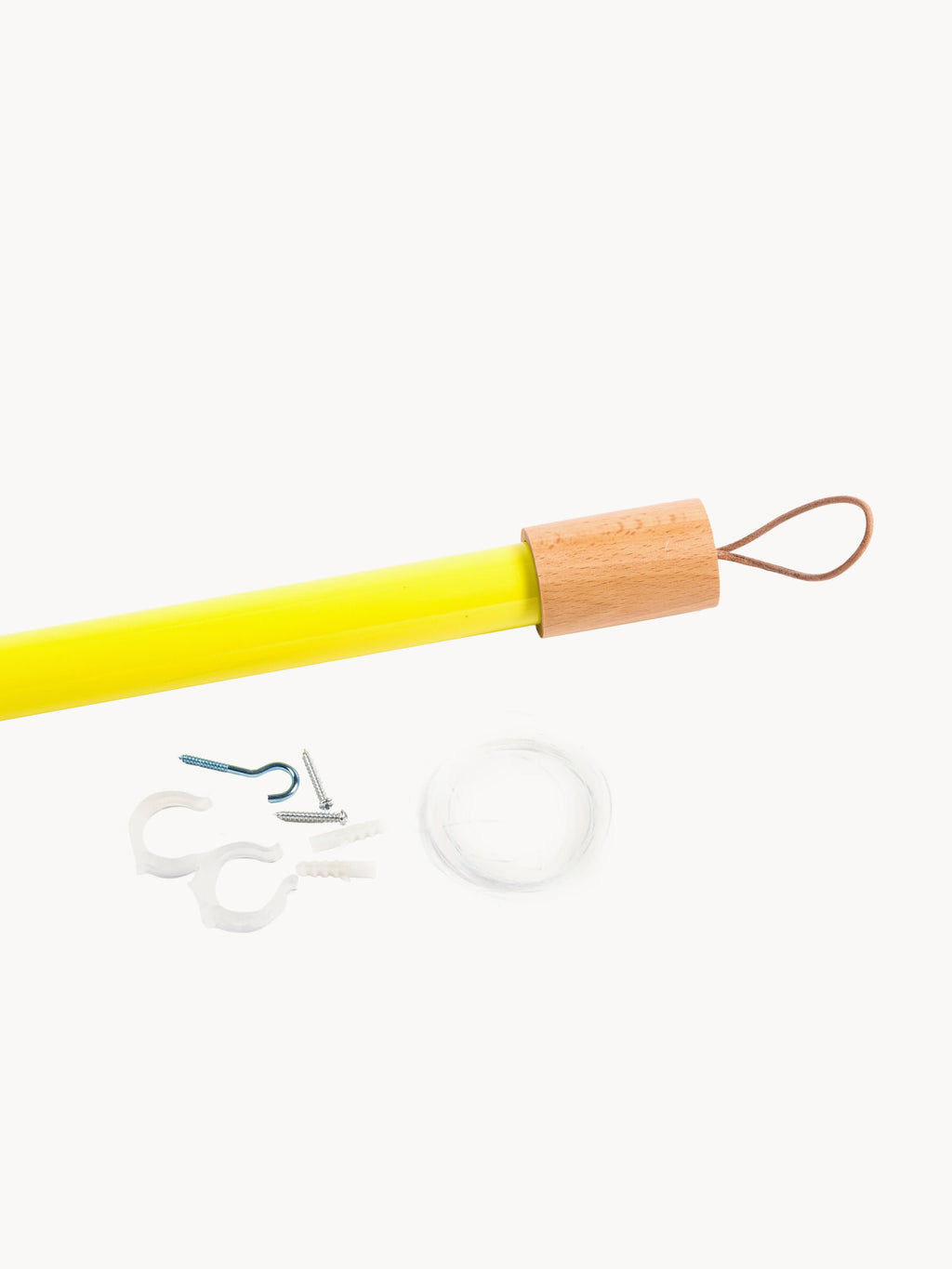 Applique murale LED avec prise secteur Agard - Jaune citron
