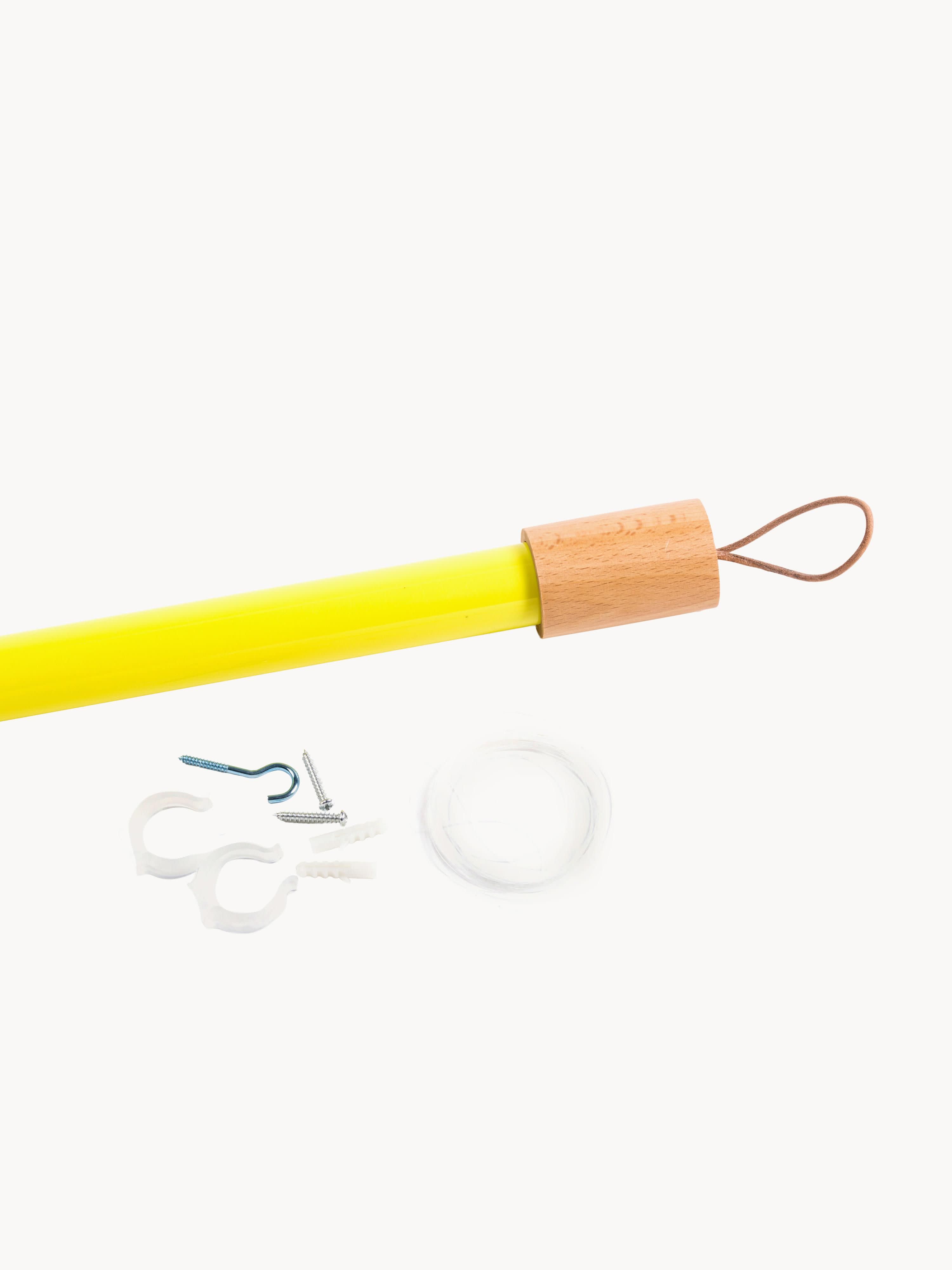 Applique murale LED avec prise secteur Agard - Jaune citron