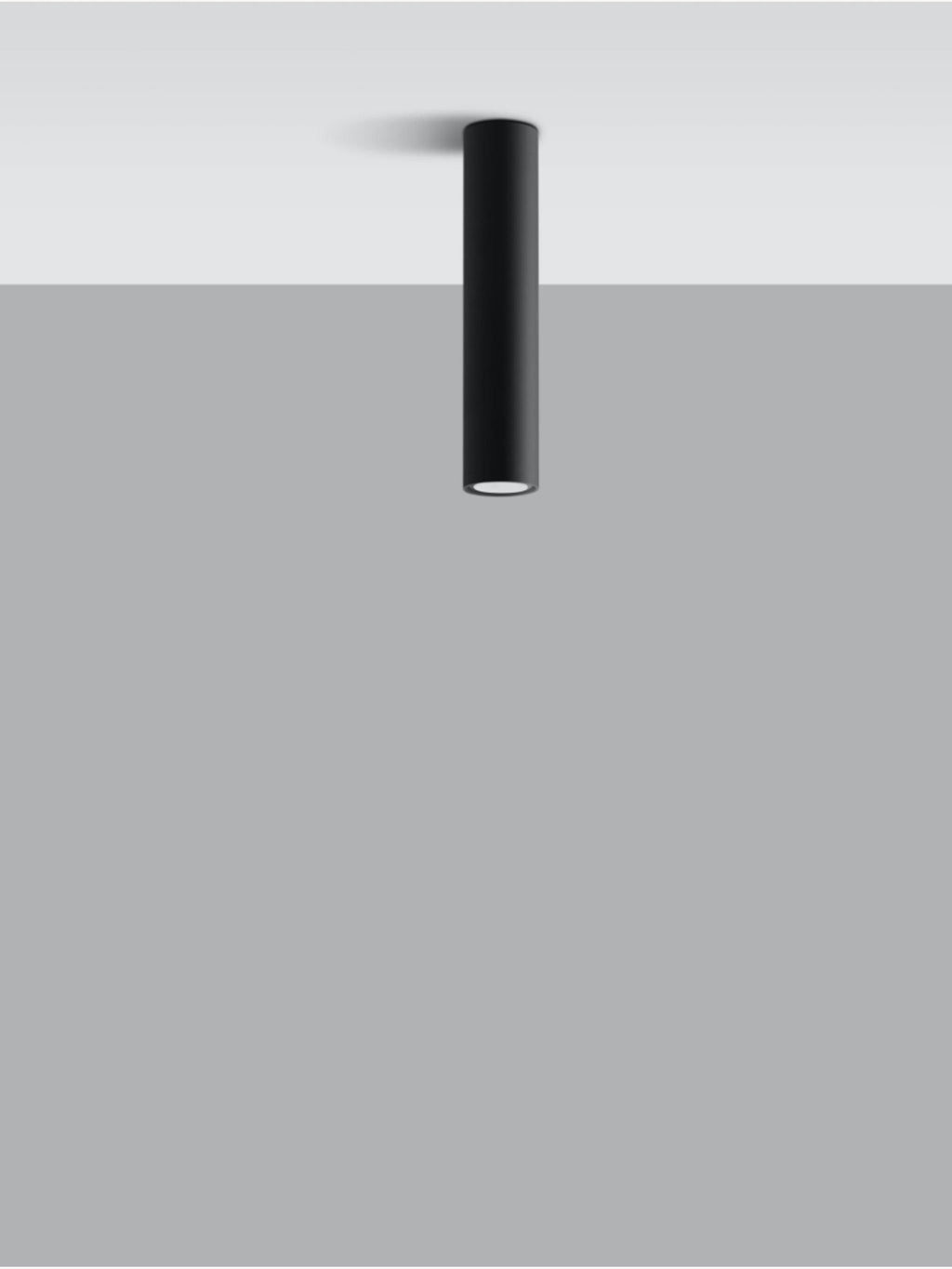 Petit plafonnier Otis, haut. 30 cm - Noir, mat