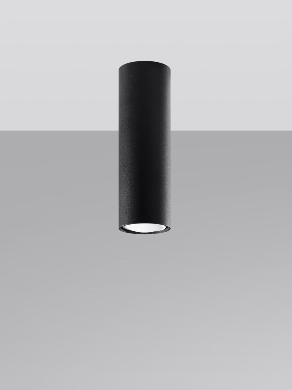 Petit plafonnier Otis, haut. 20 cm - Noir, mat