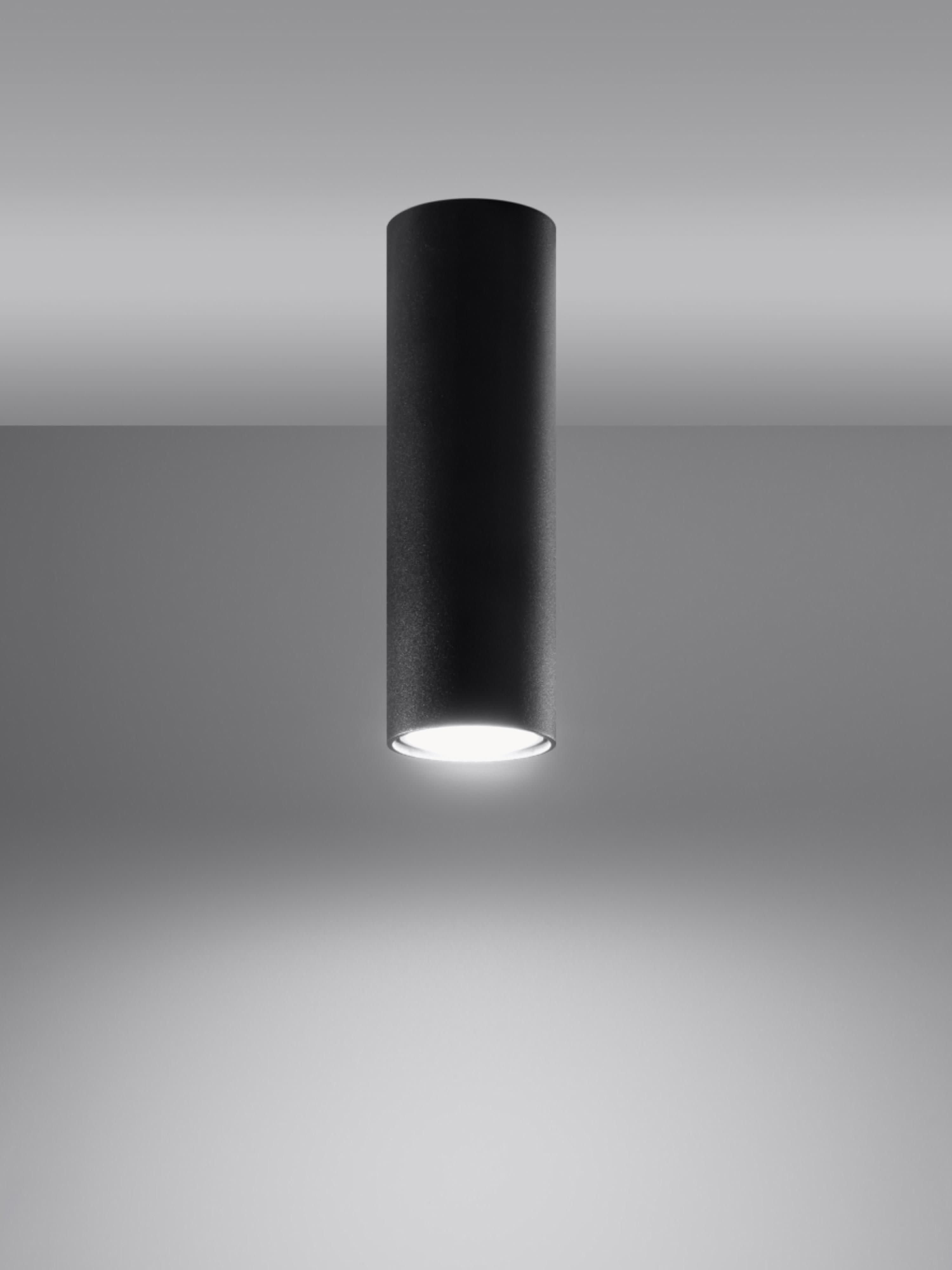 Petit plafonnier Otis, haut. 20 cm - Noir, mat
