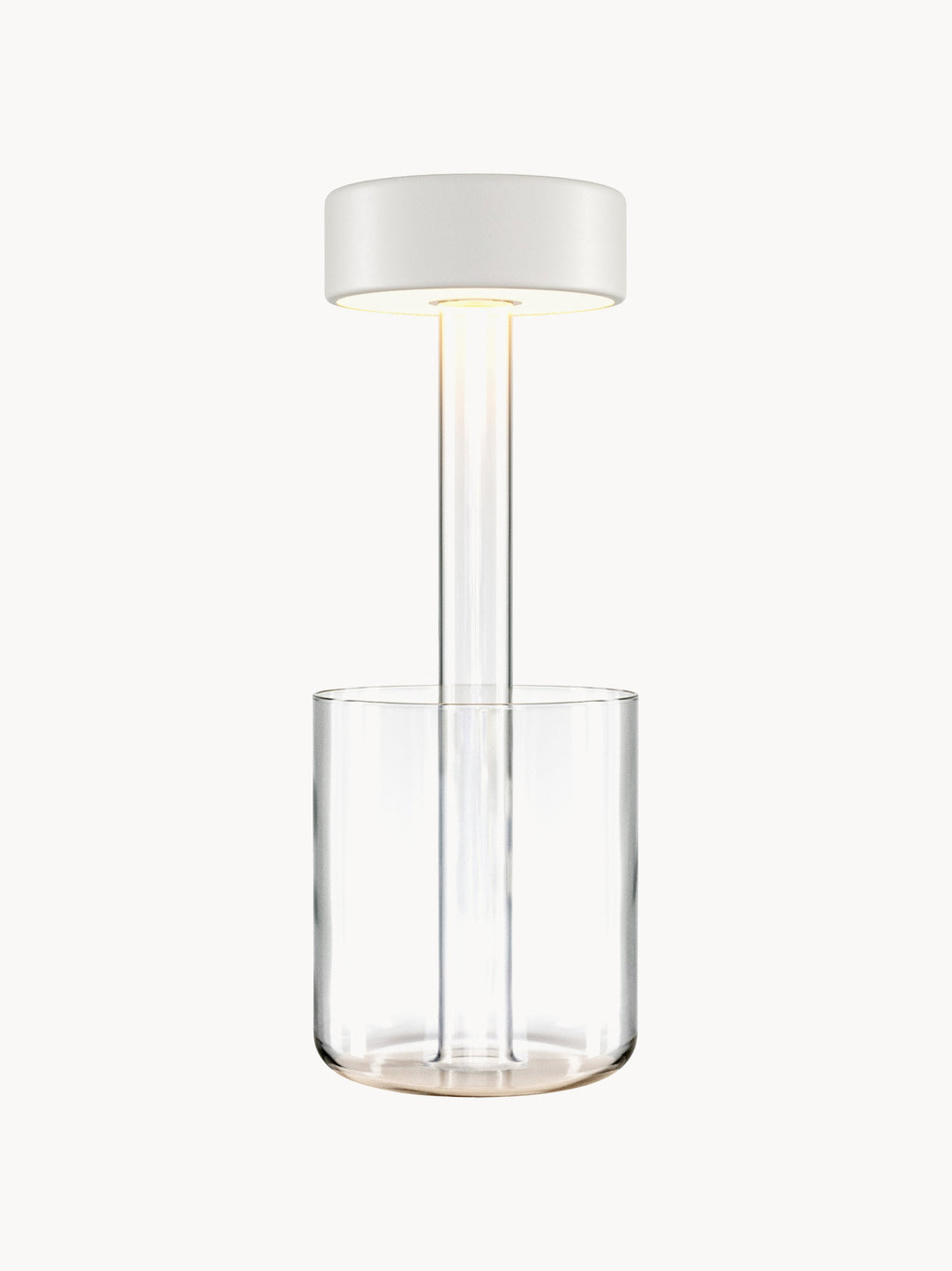 Petite lampe à poser LED à intensité variable Reed - Transparent