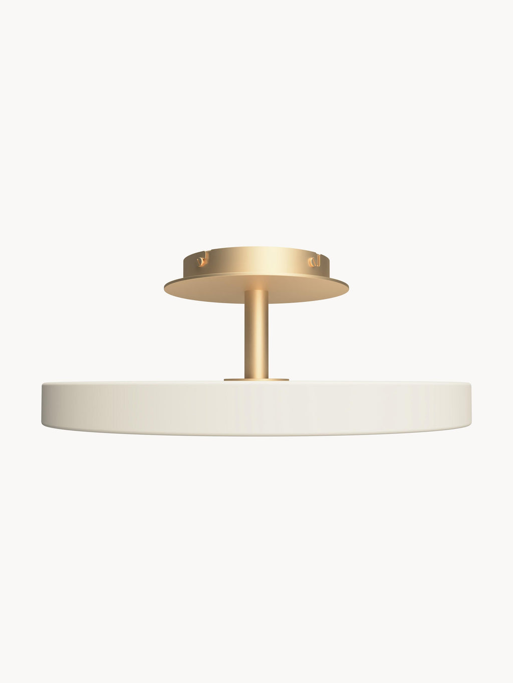 Plafonnier LED design Kurt - Blanc nacré, doré