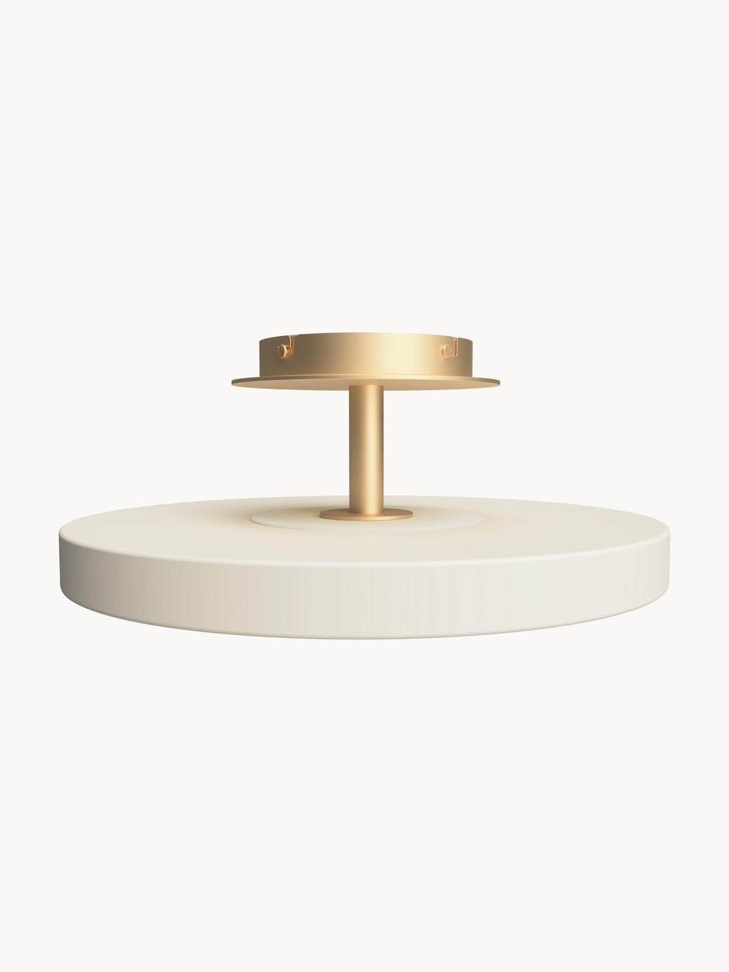 Plafonnier LED design Kurt - Blanc nacré, doré
