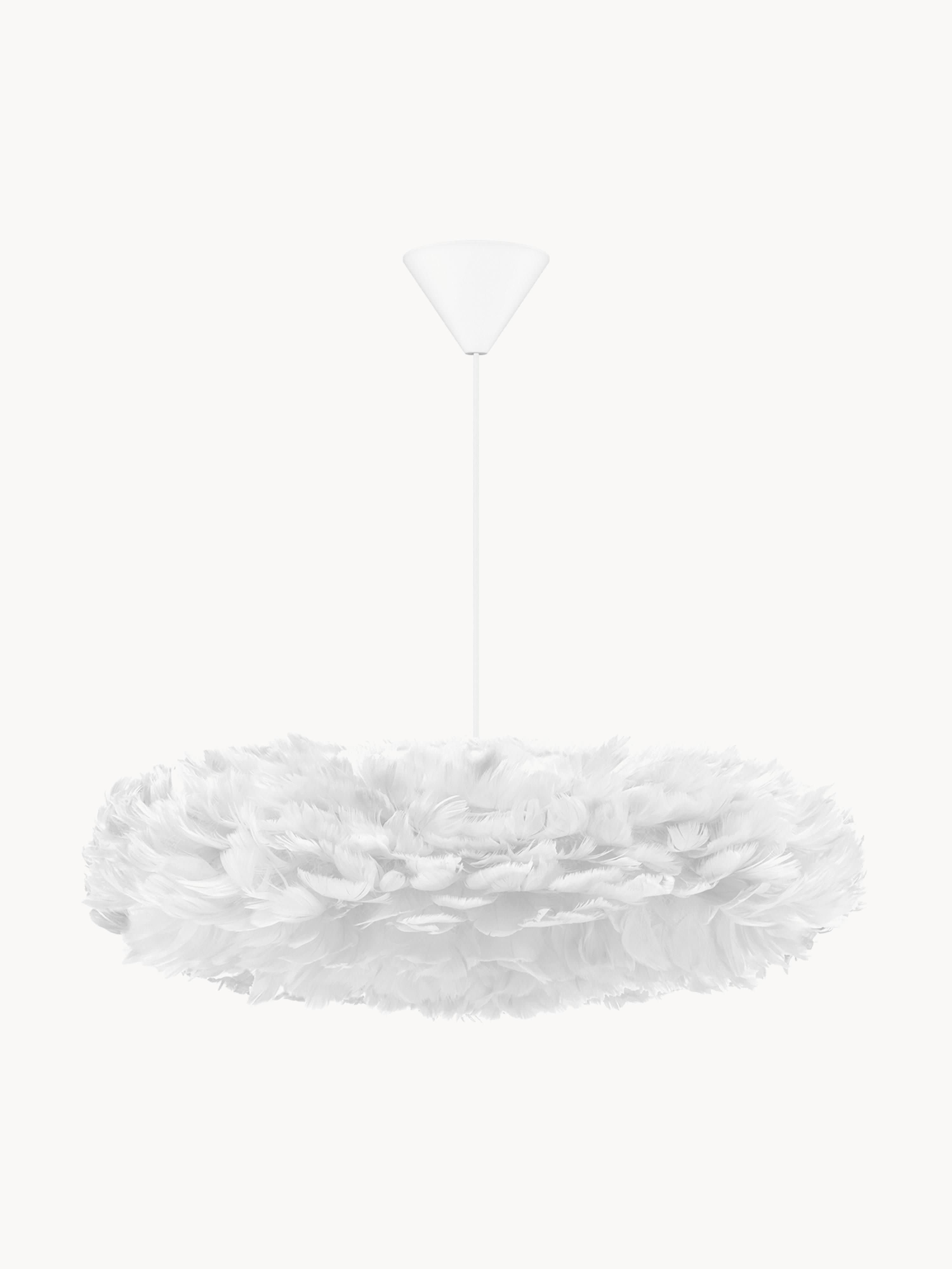 Grande suspension en plumes Jarrod - Blanc