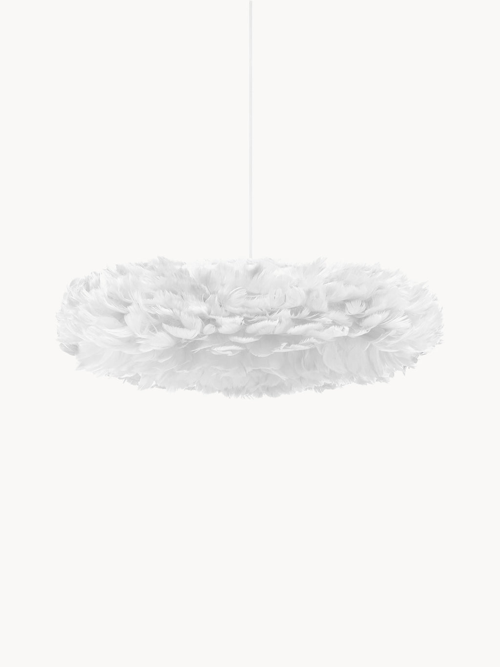 Grande suspension en plumes Jarrod - Blanc