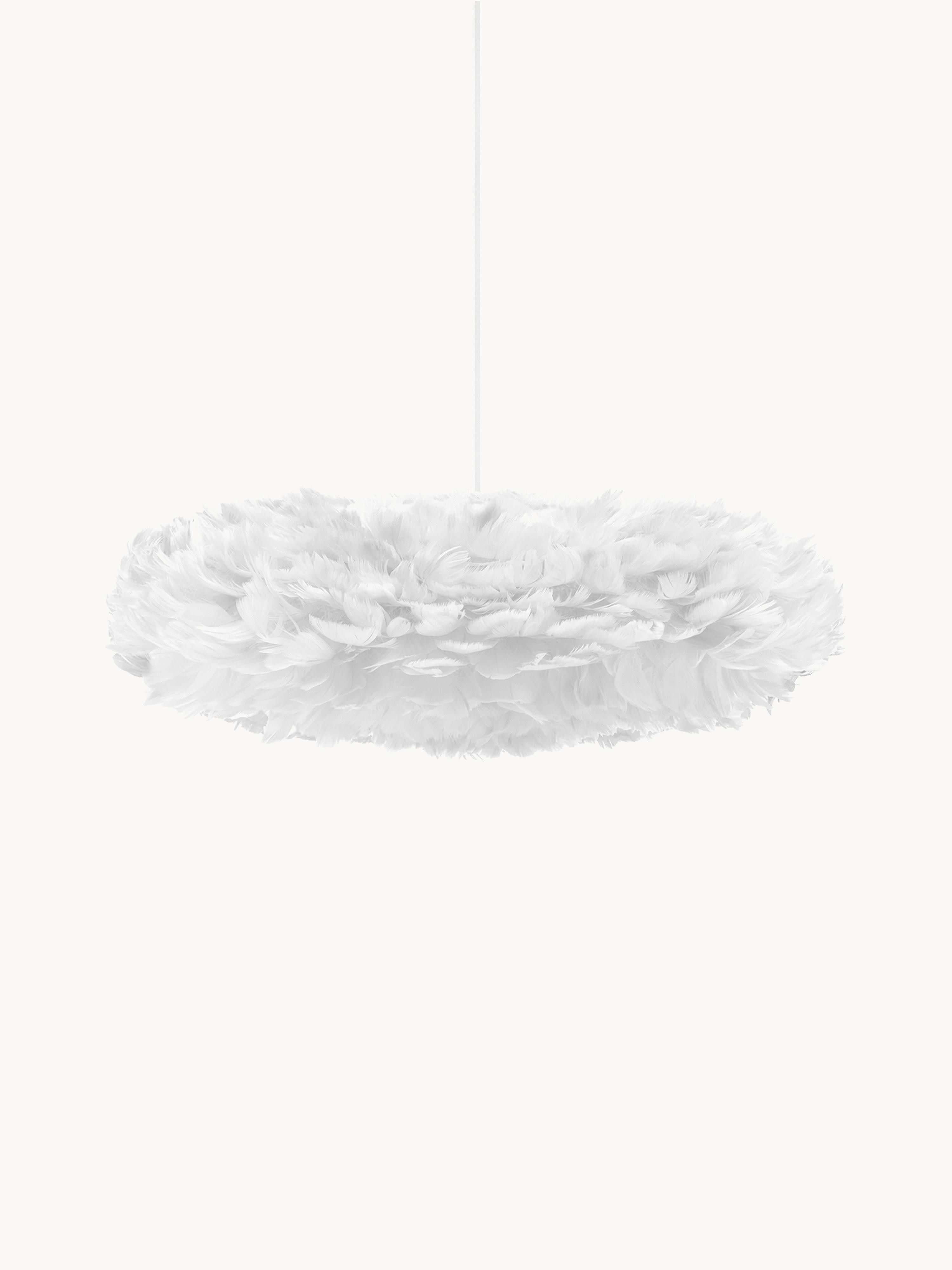 Grande suspension en plumes Jarrod - Blanc