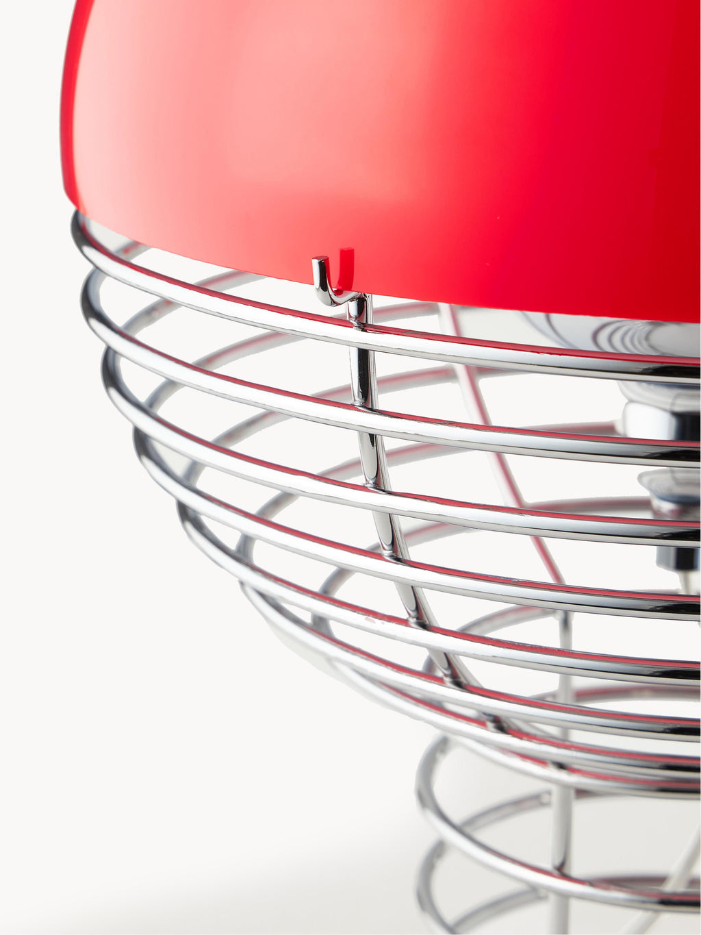 Lampe à poser Volmer, design Verner Panton - Argenté, rouge