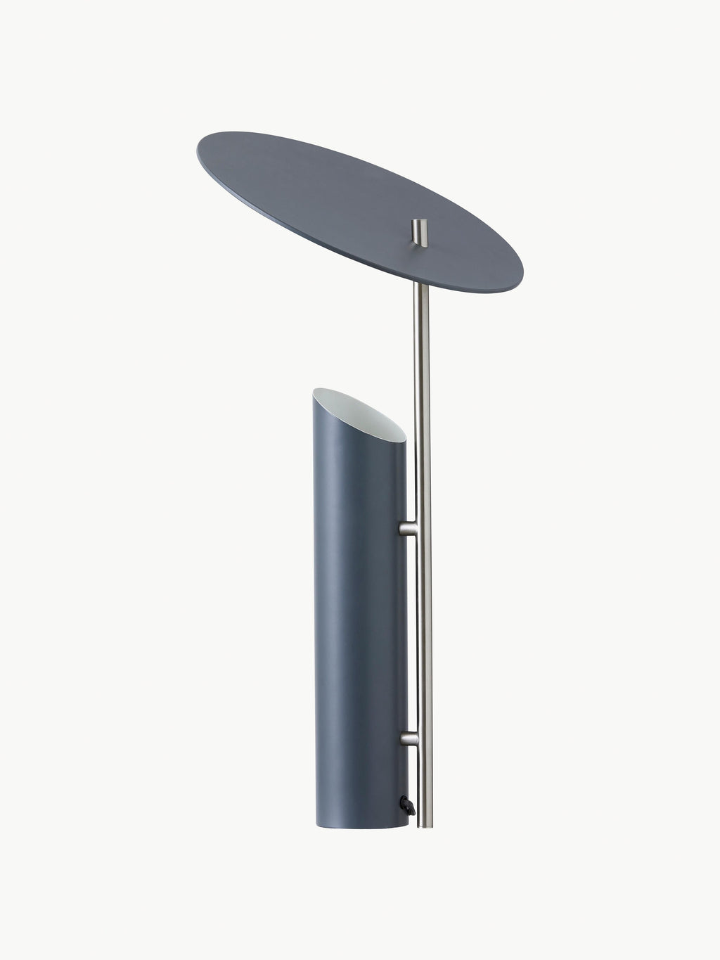 Grande lampe à poser Evan, design Verner Panton - Gris-bleu, argenté