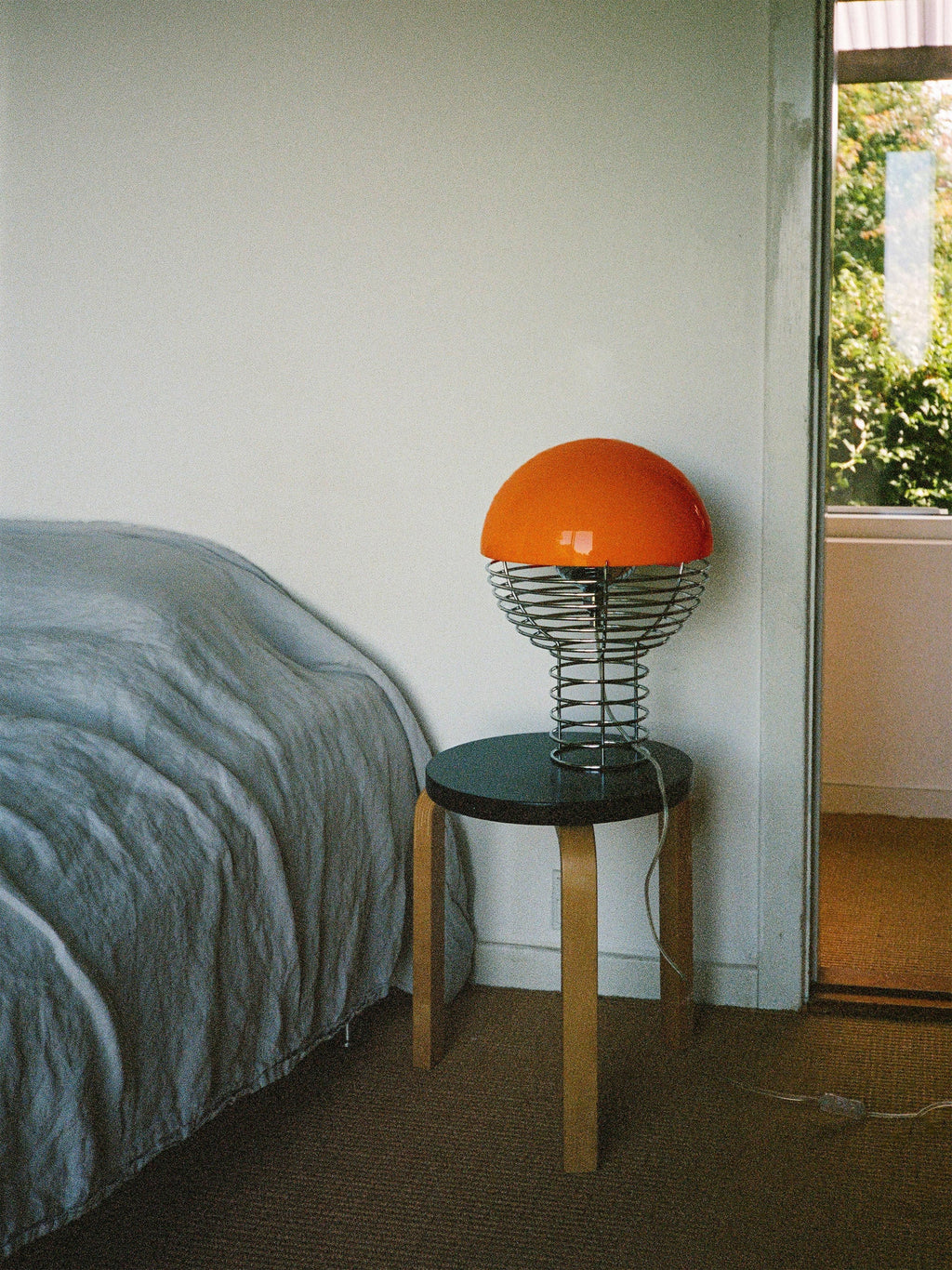 Lampe à poser Volmer, design Verner Panton - Argenté, orange