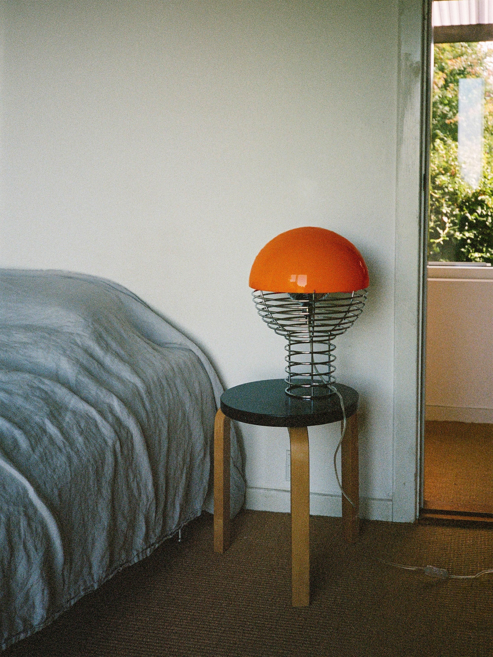 Lampe à poser Volmer, design Verner Panton - Argenté, orange