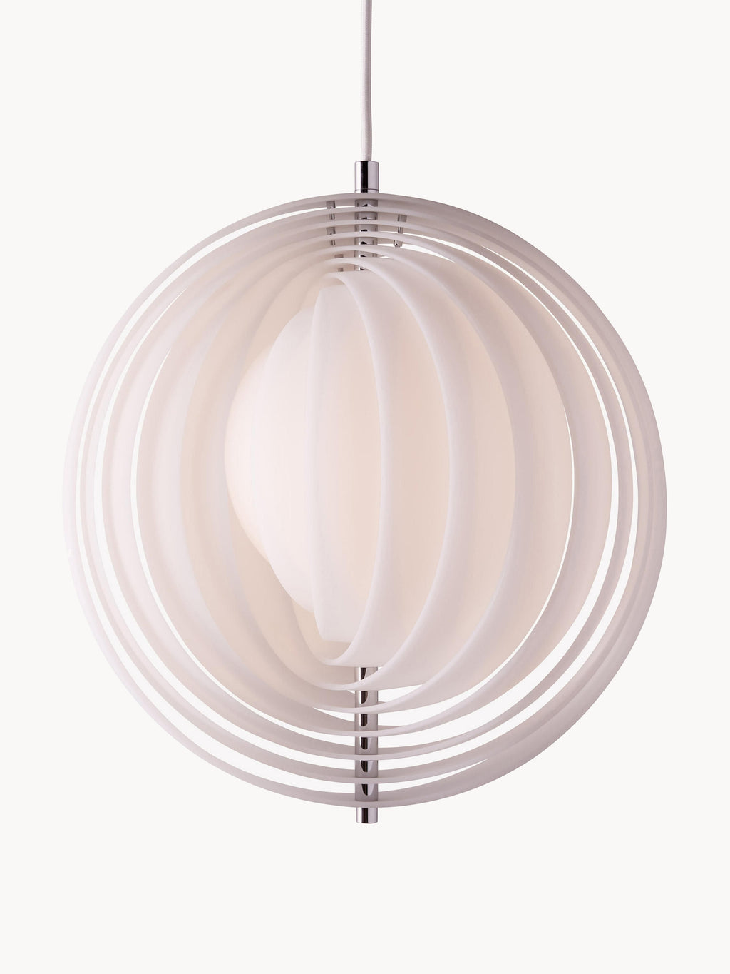 Suspension design Aghi, design Verner Panton - Blanc
