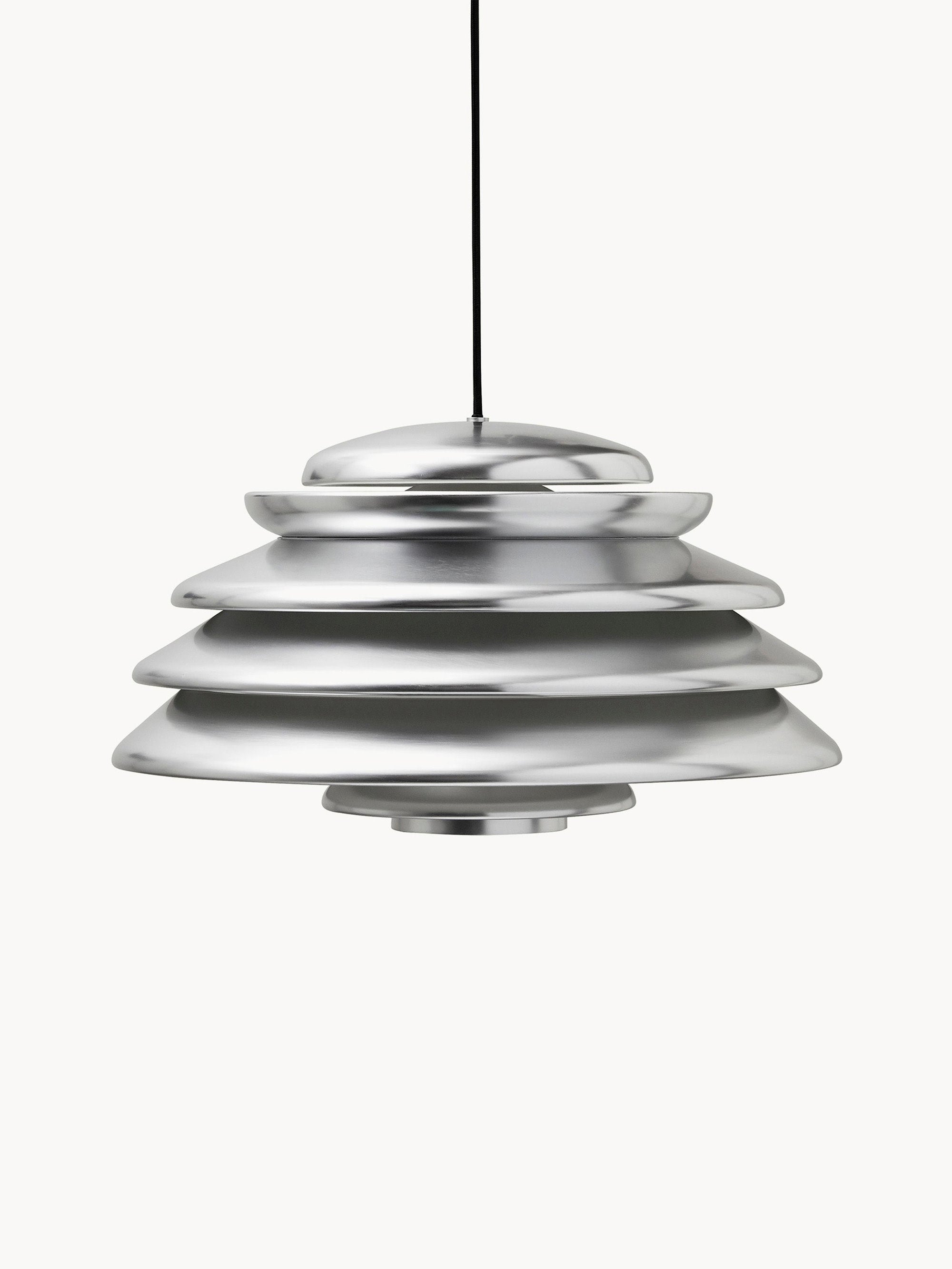 Suspension Colan, design Verner Panton - Argenté