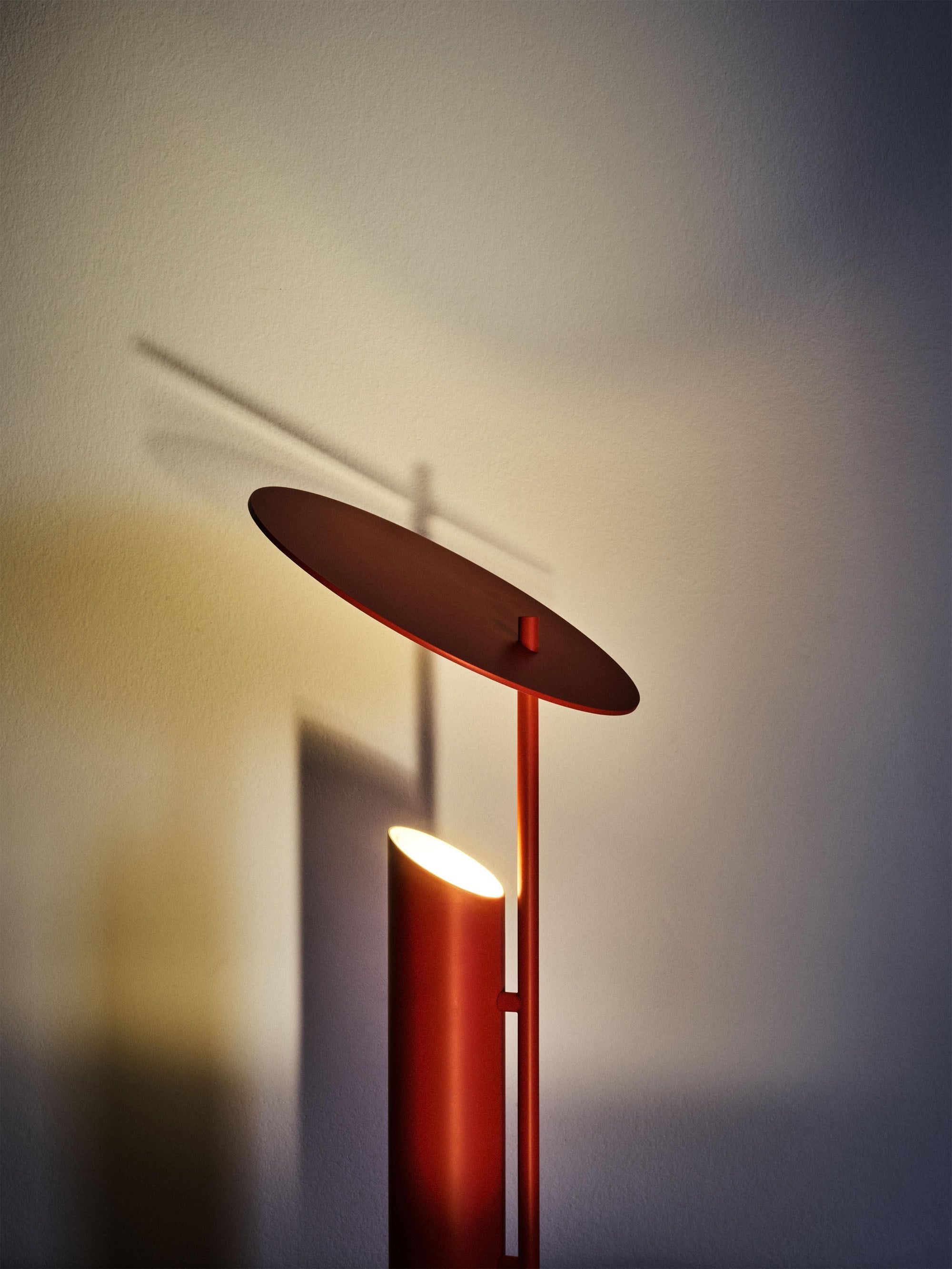 Grande lampe à poser Evan, design Verner Panton - Rouge
