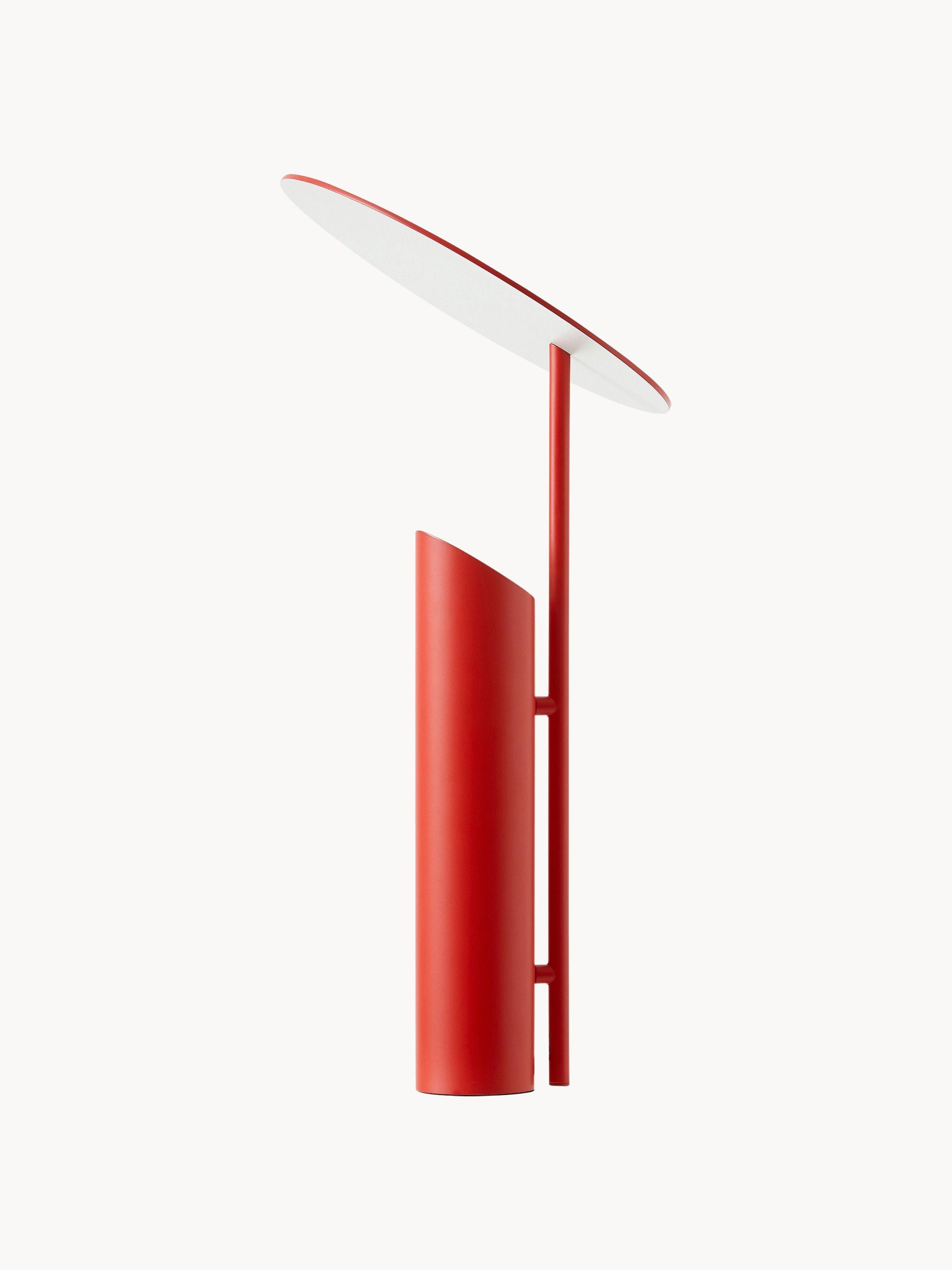 Grande lampe à poser Evan, design Verner Panton - Rouge