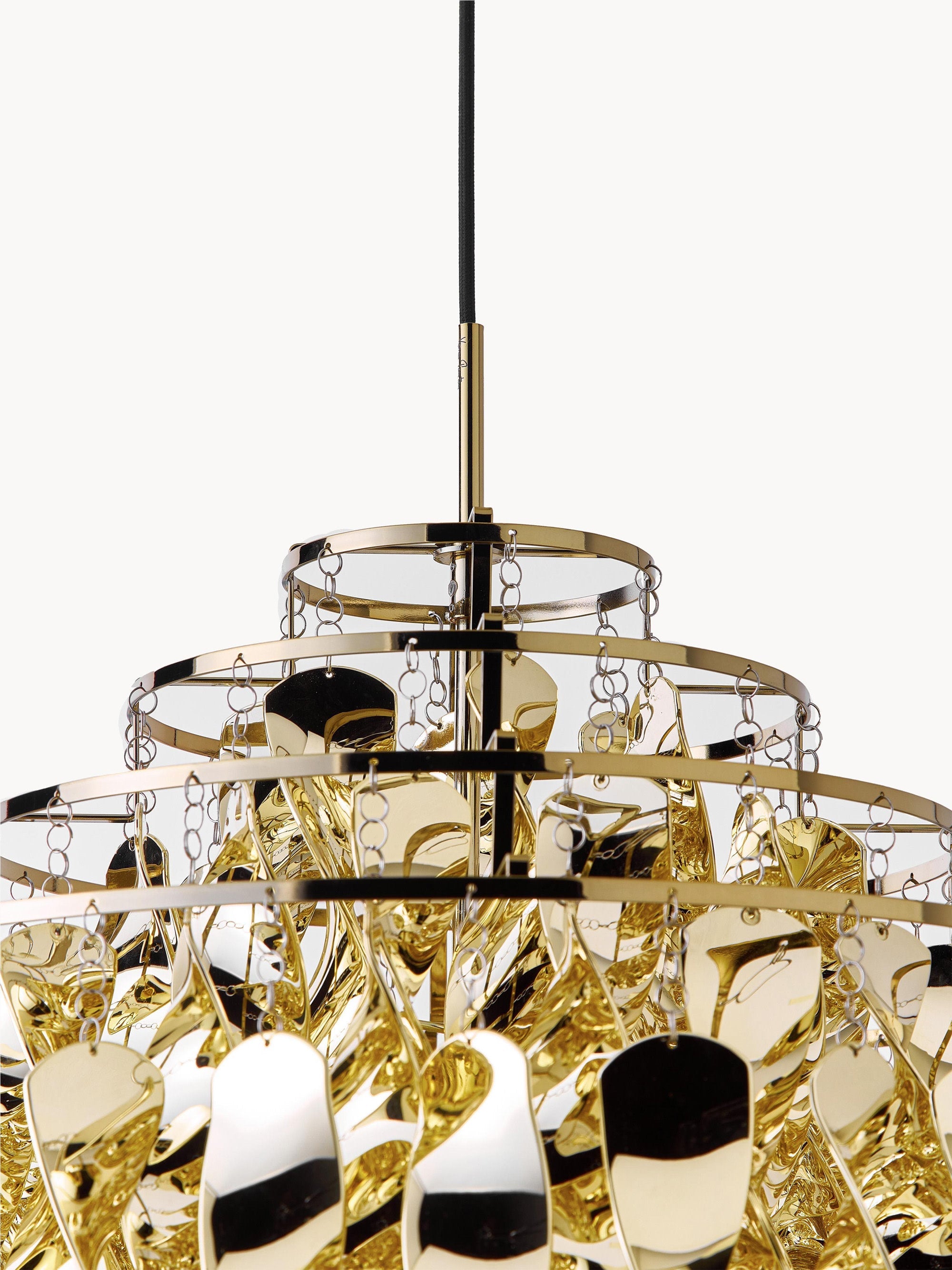 Suspension Grange, design Verner Panton - Doré