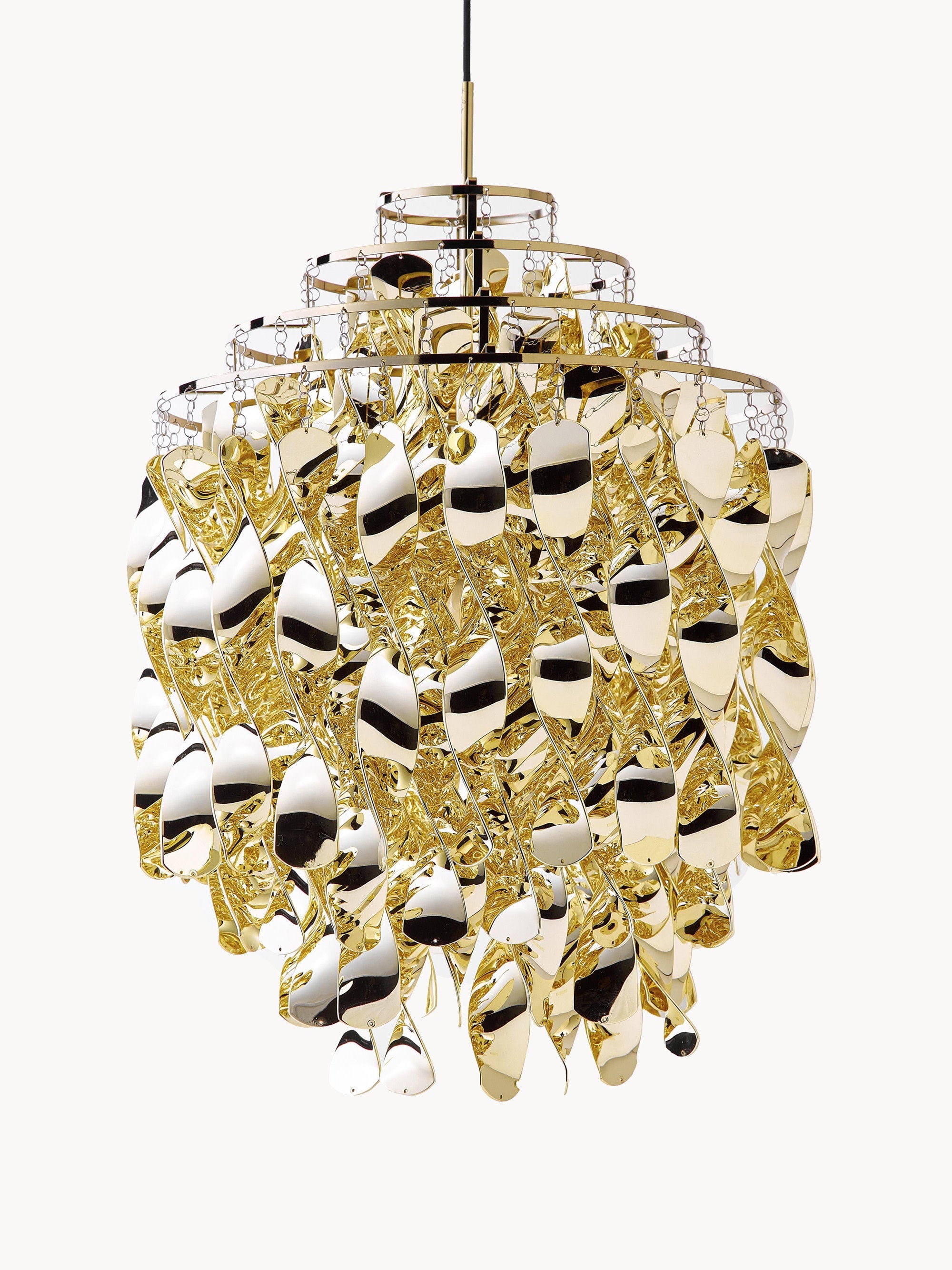 Suspension Grange, design Verner Panton - Doré