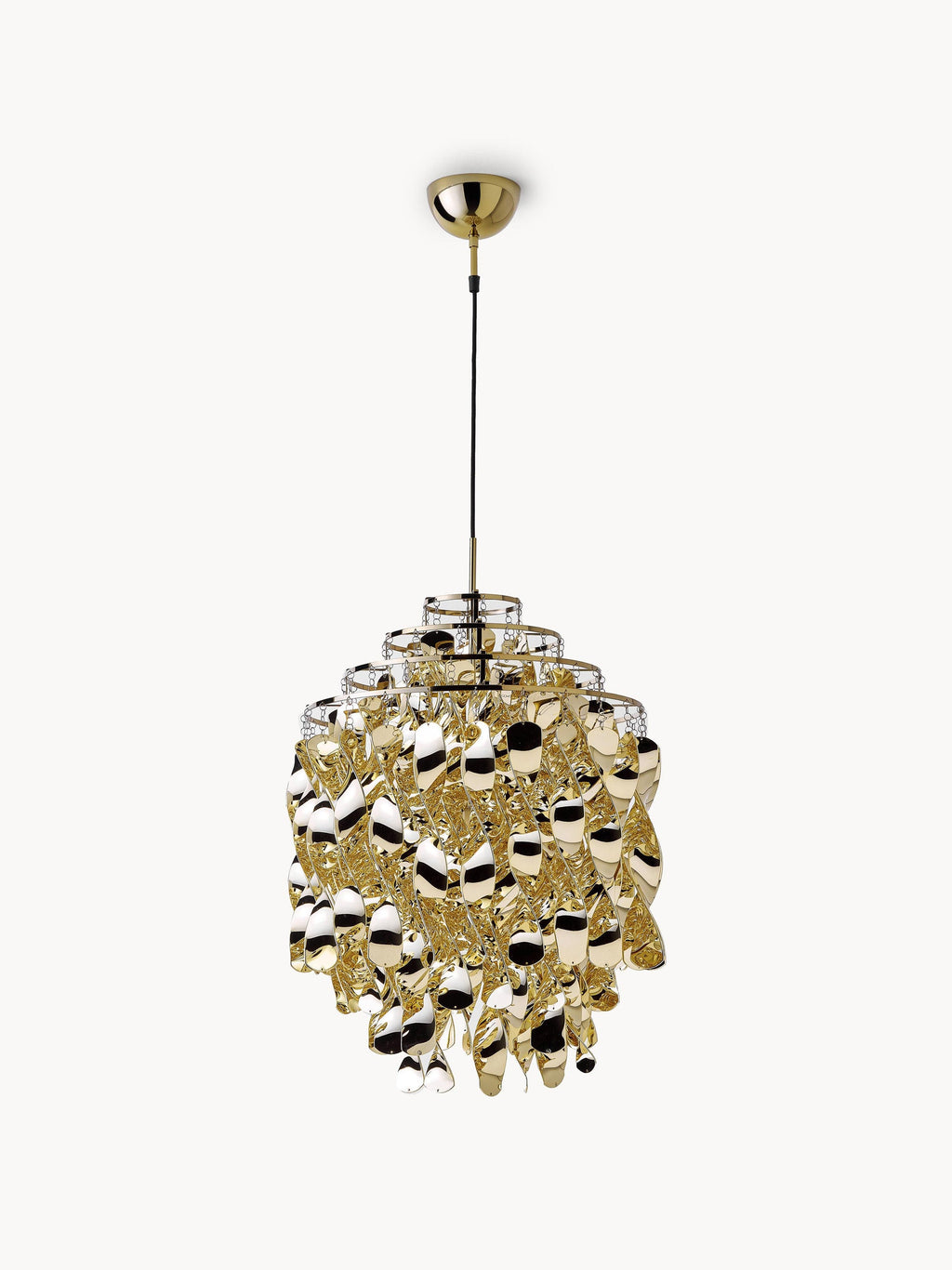 Suspension Grange, design Verner Panton - Doré