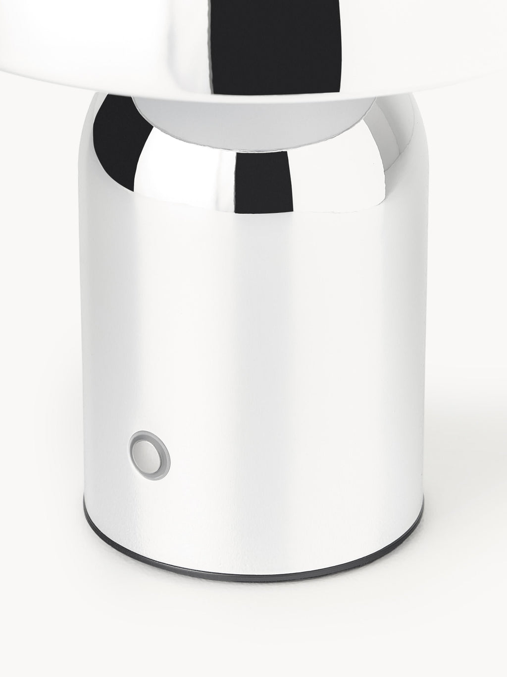 Petite lampe à poser LED mobile Elmo, intensité ajustable - Argenté, haute brillance